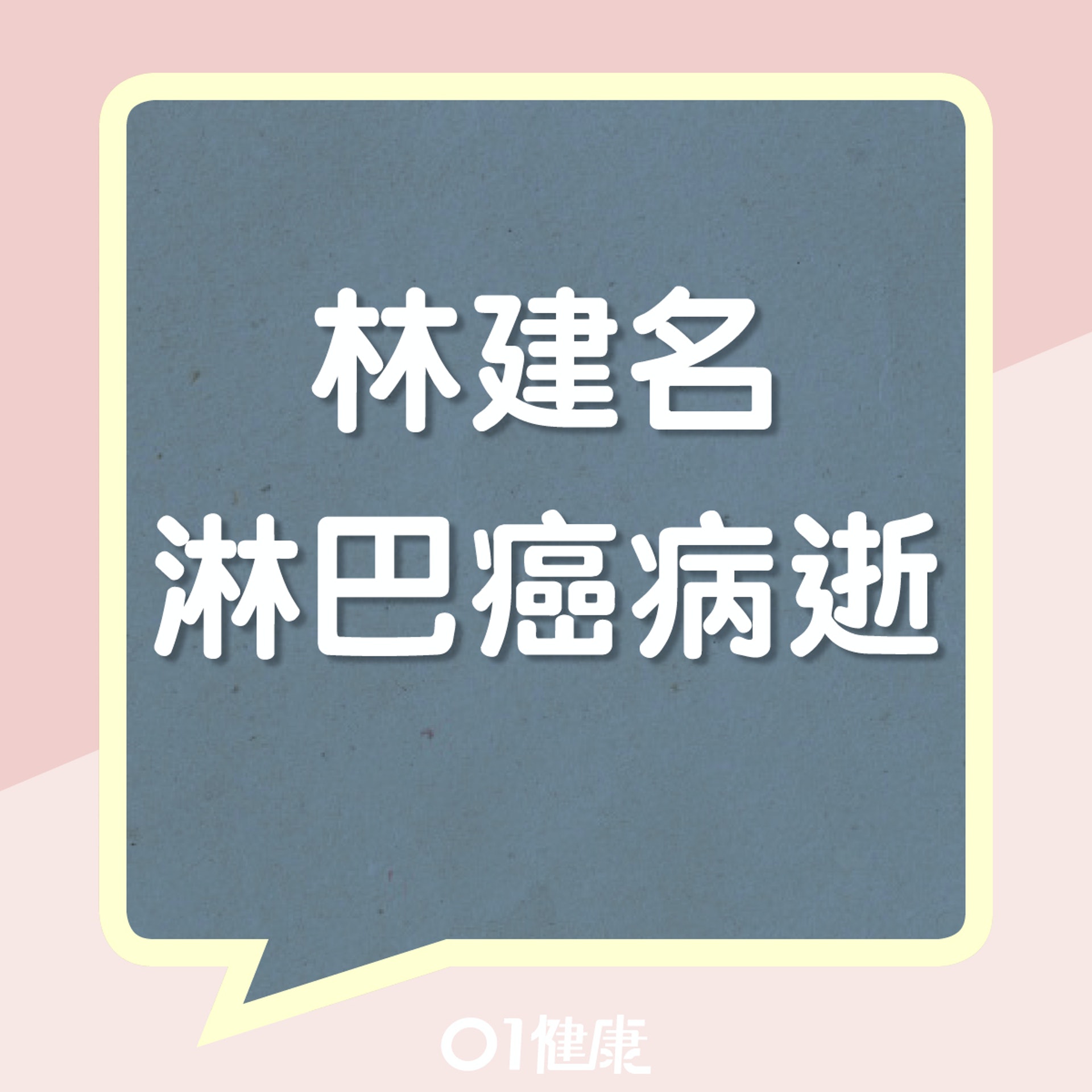 林建名淋巴癌病逝(01製圖) 林建名淋巴癌病逝(01製圖)