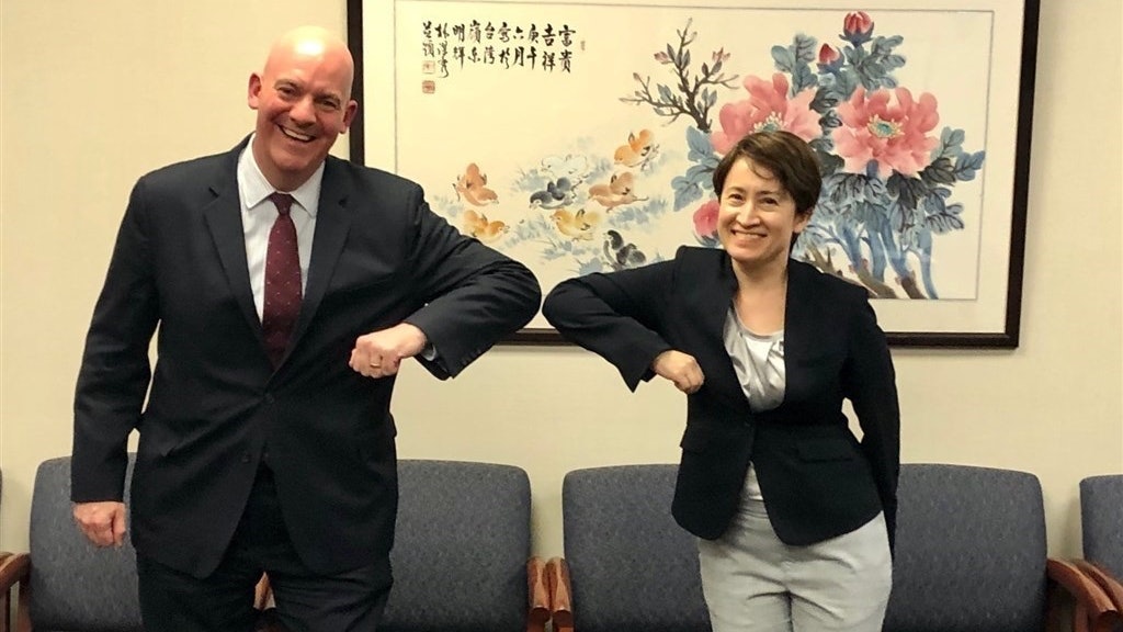 美台交往限制解除 美助理國務卿庫珀會晤台駐美代表蕭美琴 美台交往限制解除 美助理國務卿庫珀會晤台駐美代表蕭美琴