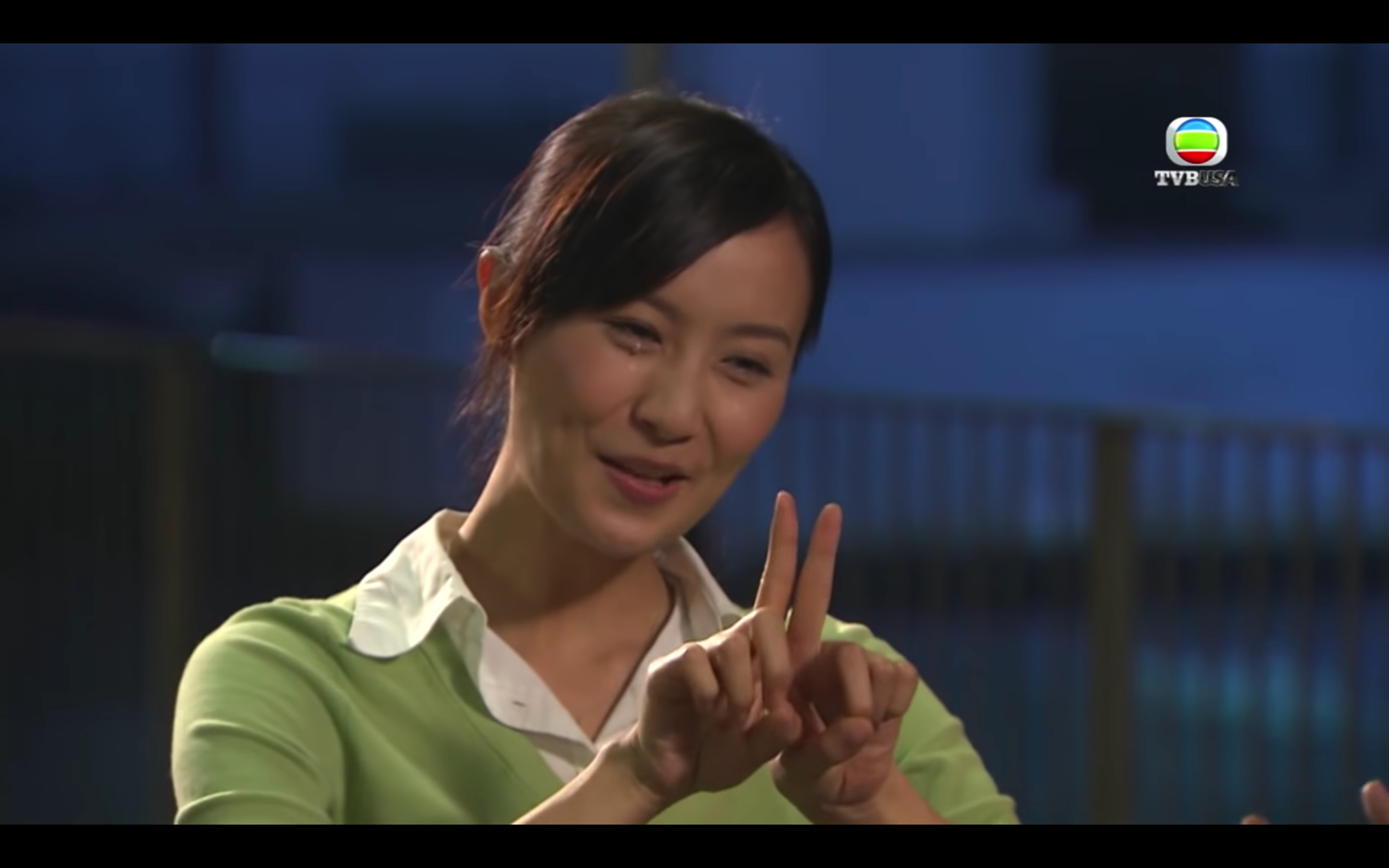 陳法拉在《溏心風暴之家好月圓》中飾演啞女「阿慶」。（電視畫面）