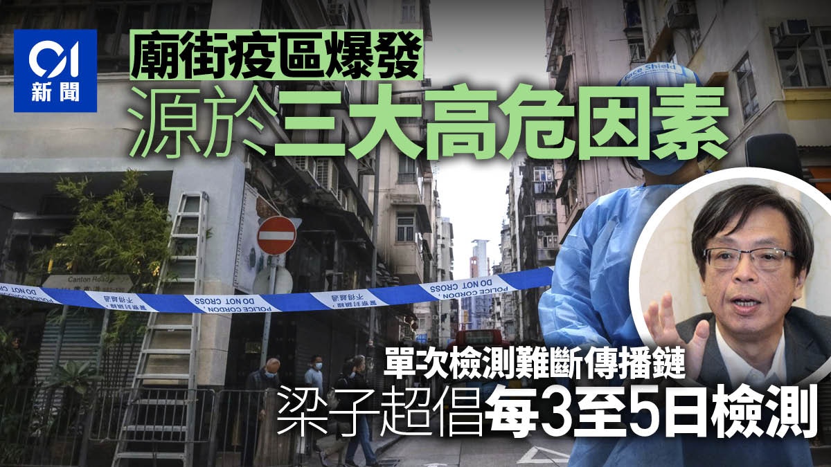 新冠肺炎｜梁子超指單次檢測截斷傳播鏈不設實際　倡每3至5日檢測