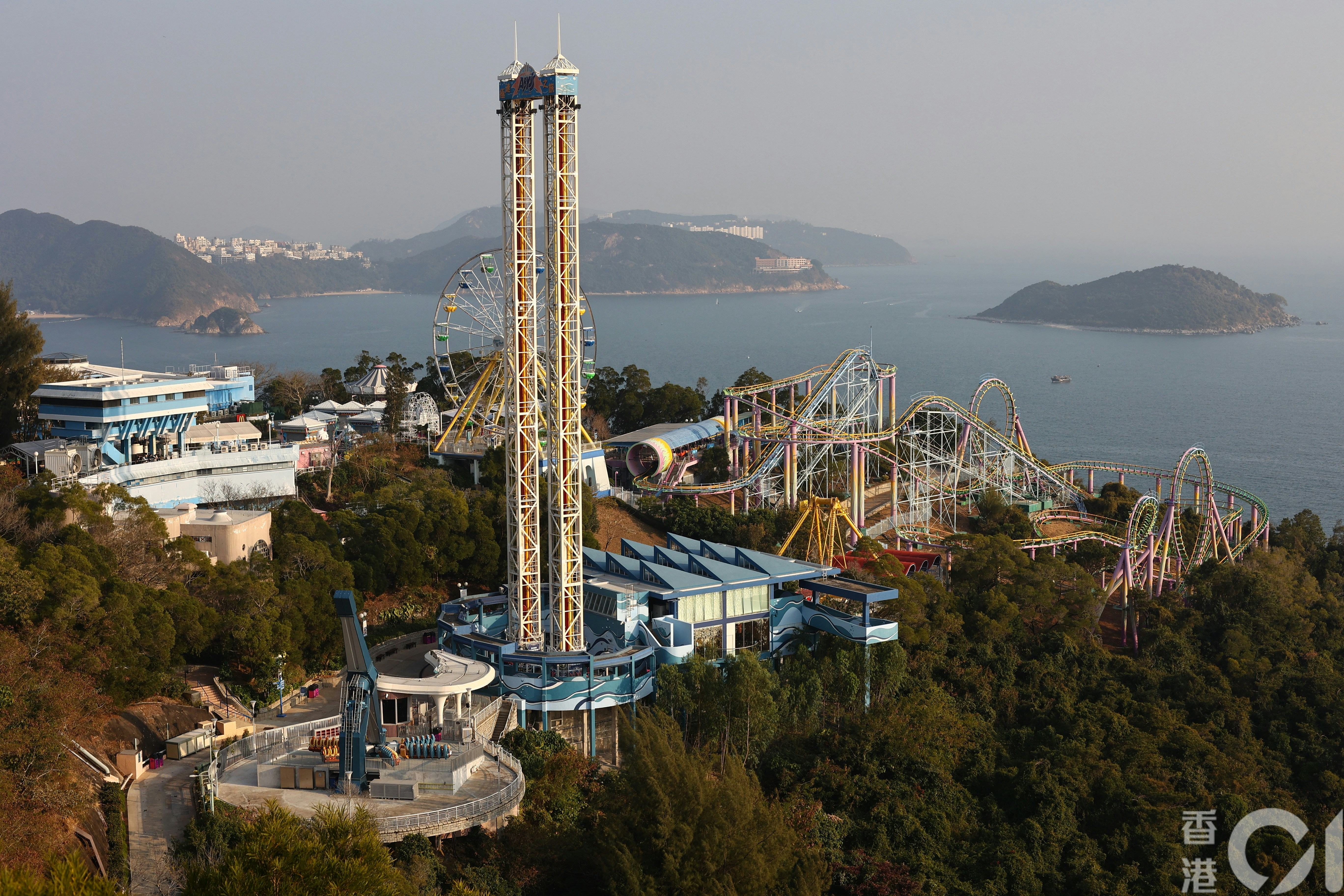 海洋公園將拆越礦飛車 跳樓機 海盜船水上樂園設 五彩天梯 香港01 社會新聞
