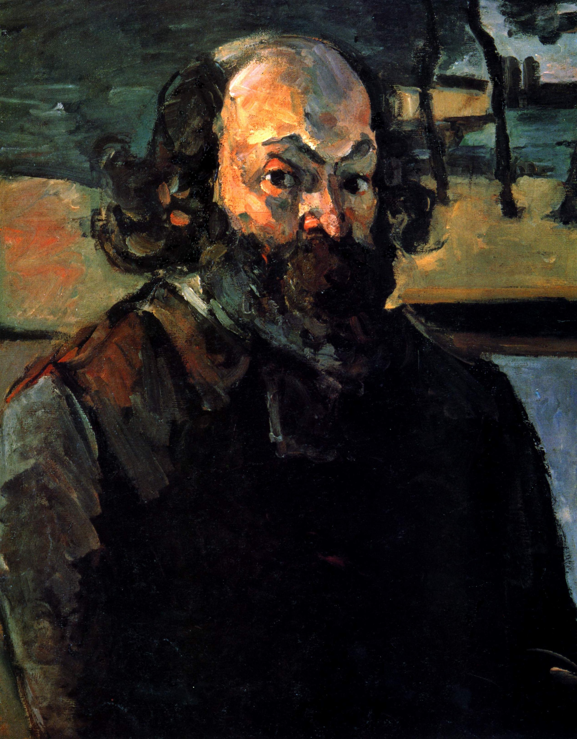 塞尚(Paul Cézanne)《自畫像》(Wikimedia Commons) 塞尚(Paul Cézanne)《自畫像》(Wikimedia Commons)