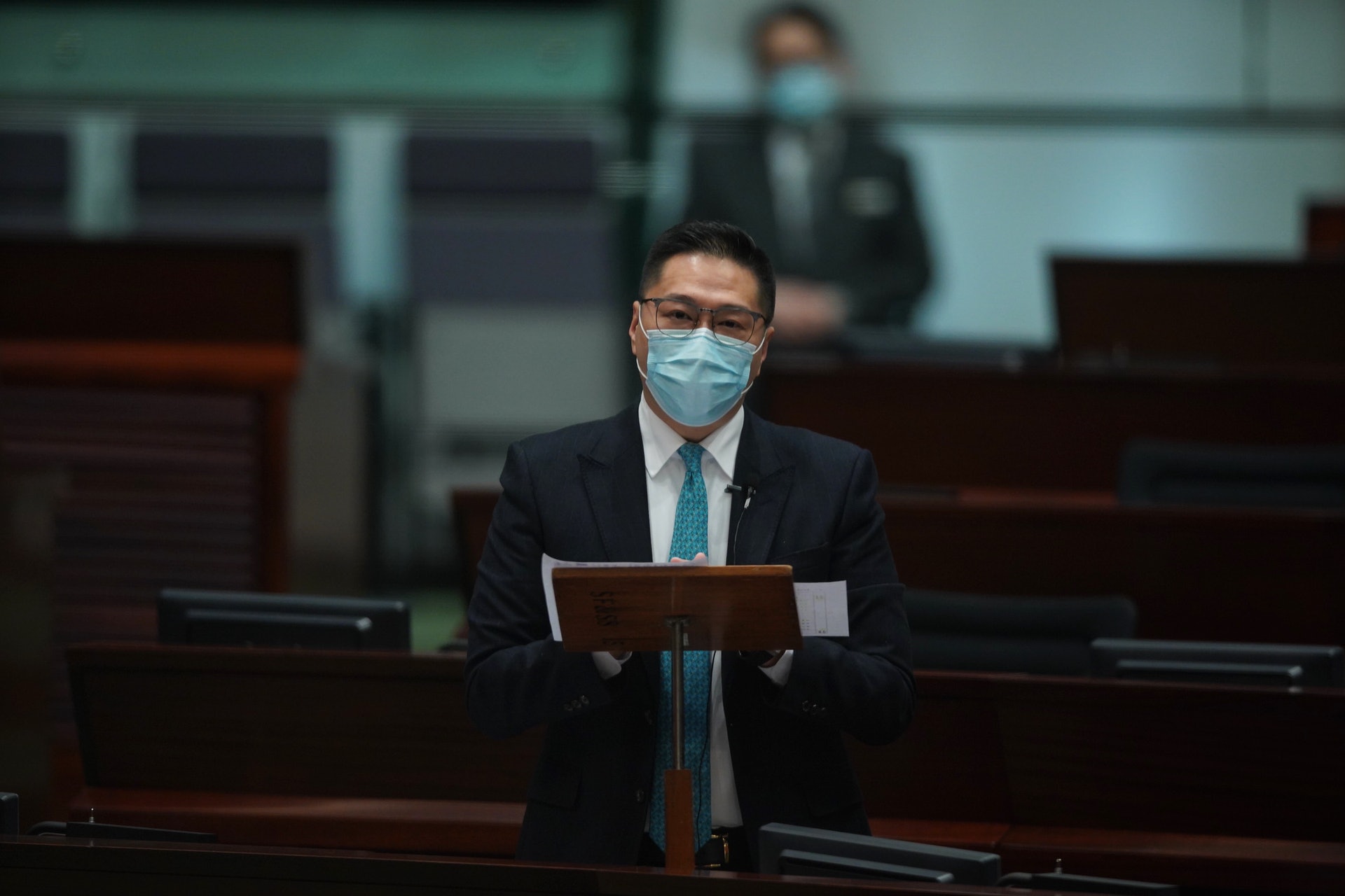 1月21日,立法會繼續辯論《施政報告》致謝動議。(鄭子峰攝) 1月21日,立法會繼續辯論《施政報告》致謝動議。(鄭子峰攝)