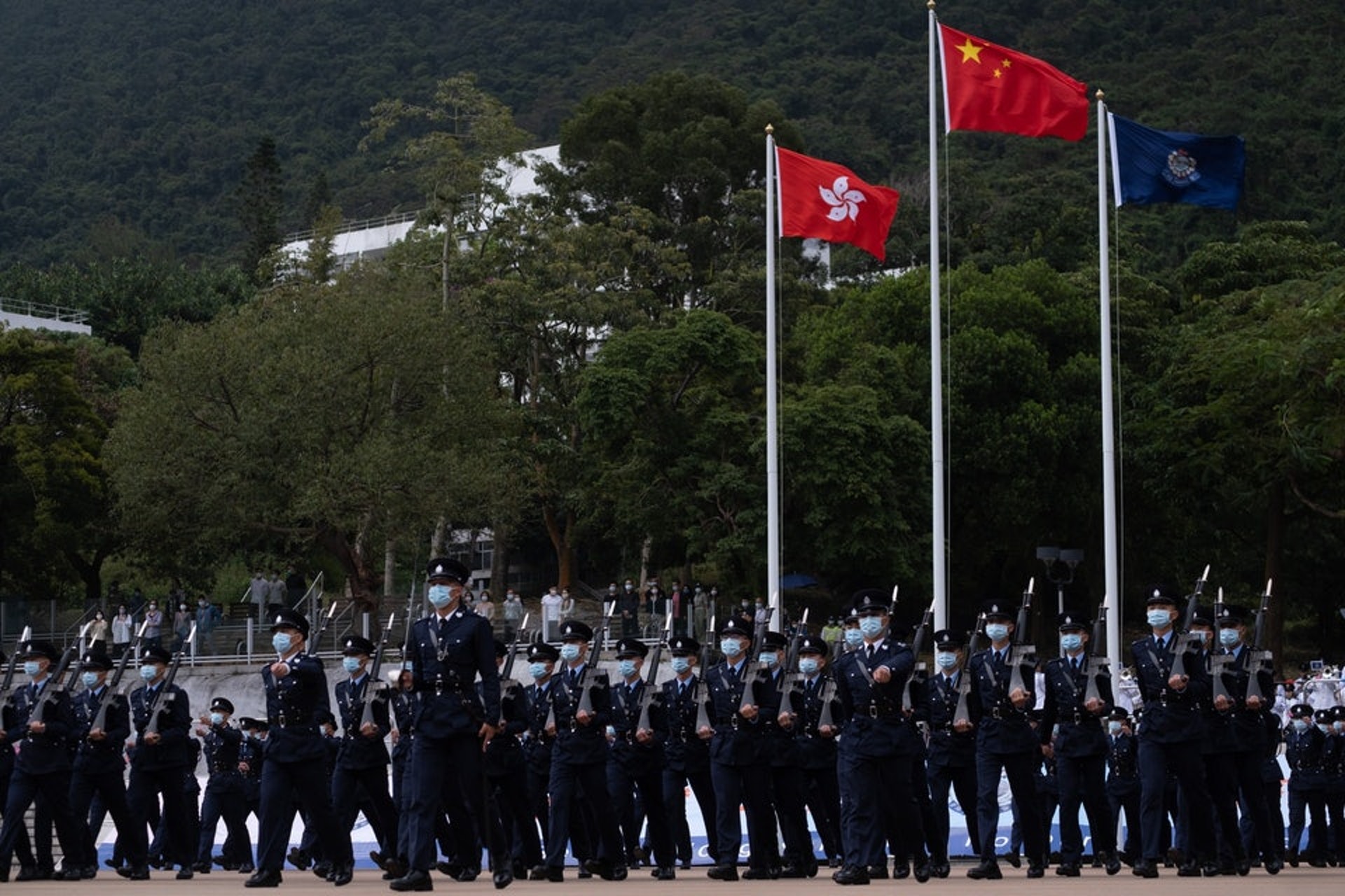 一名駐守香港警察學院的40歲男警員初步確診。(資料圖片) 一名駐守香港警察學院的40歲男警員初步確診。(資料圖片)