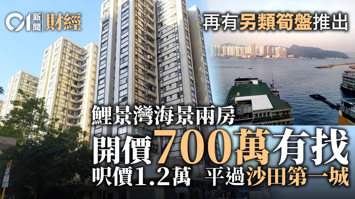 單位直擊｜鯉景灣海景戶690萬開拍　每呎僅1.2萬　同類市值逾千萬