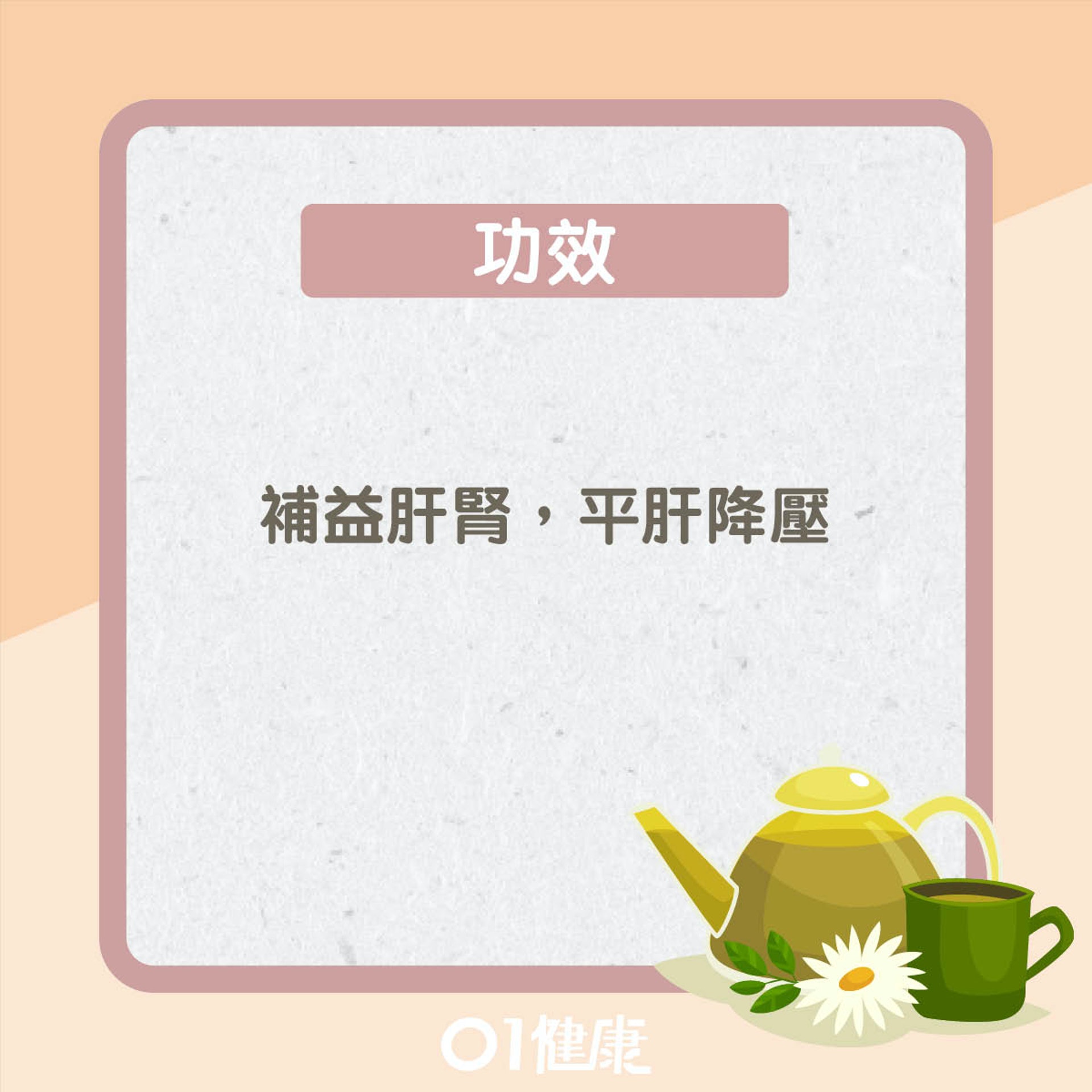預防中風食療:決明子菊花茶(01製圖) 預防中風食療:決明子菊花茶(01製圖)