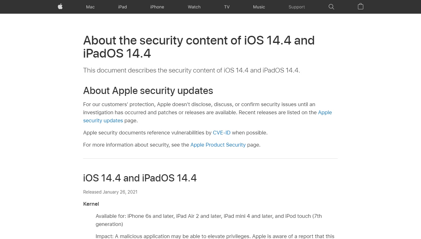 iOS 14.4蘋果籲iPhone/iPad盡快更新堵保安漏洞9大升級一覽