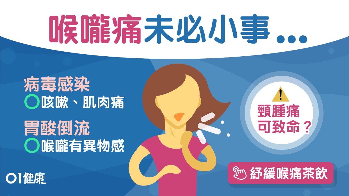 喉嚨痛｜伴高燒頸腫恐感染併發血癌　5招紓緩喉痛飲鹽水有冇效？