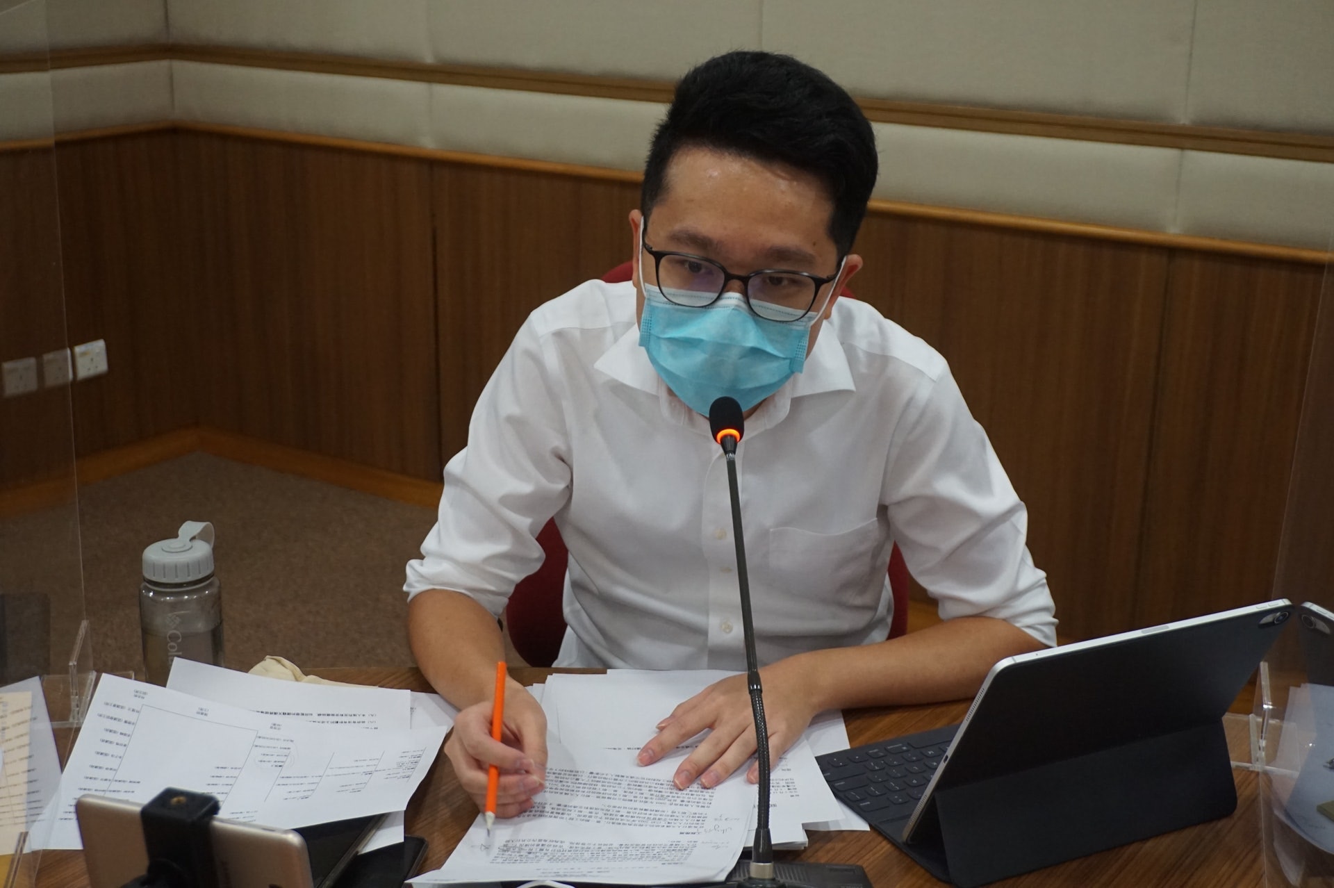 林兆彬批評路政署文件悄悄在完工日期中改變字眼，擔心工程變成無了期。（資料圖片）