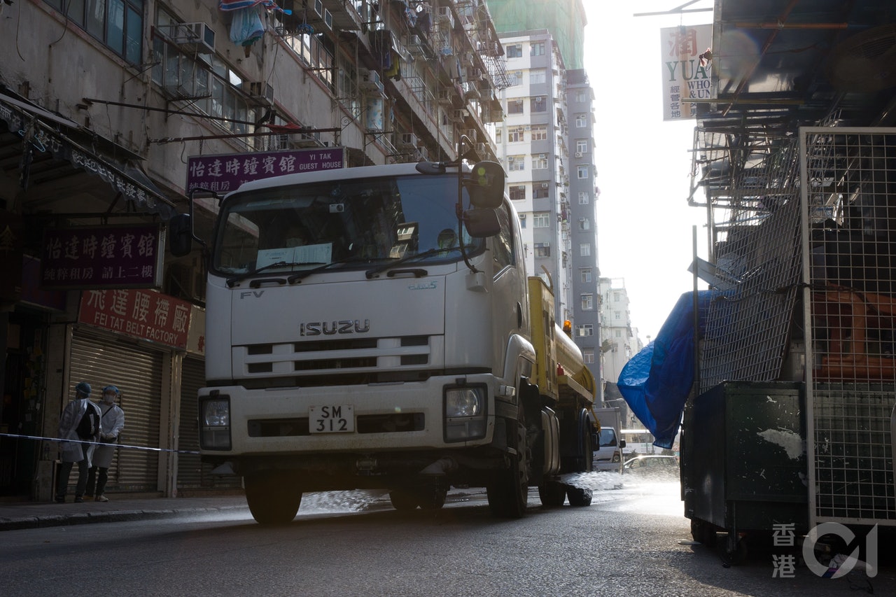 2月3日,深水埗基隆街及北河街一帶的受限區域今早解封,未有受檢測人士確診。(梁鵬威攝) 2月3日,深水埗基隆街及北河街一帶的受限區域今早解封,未有受檢測人士確診。(梁鵬威攝)