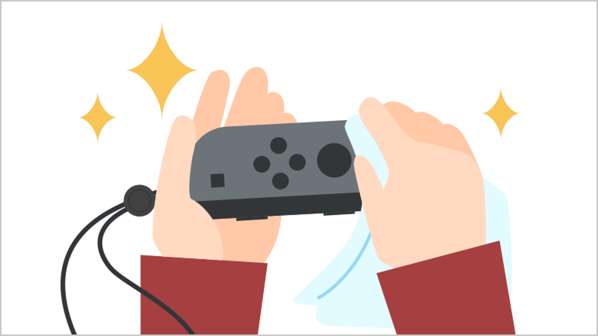 任天堂在其官方網站教用家如何清潔Switch主機及Joy-Con手制。(任天堂官方網站圖片) 任天堂在其官方網站教用家如何清潔Switch主機及Joy-Con手制。(任天堂官方網站圖片)