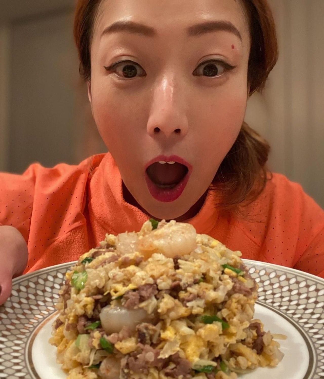 Sammi推介的「超瘦的炒白椰菜花飯」。(IG圖片/@sammi_chengsauman) Sammi推介的「超瘦的炒白椰菜花飯」。(IG圖片/@sammi_chengsauman)
