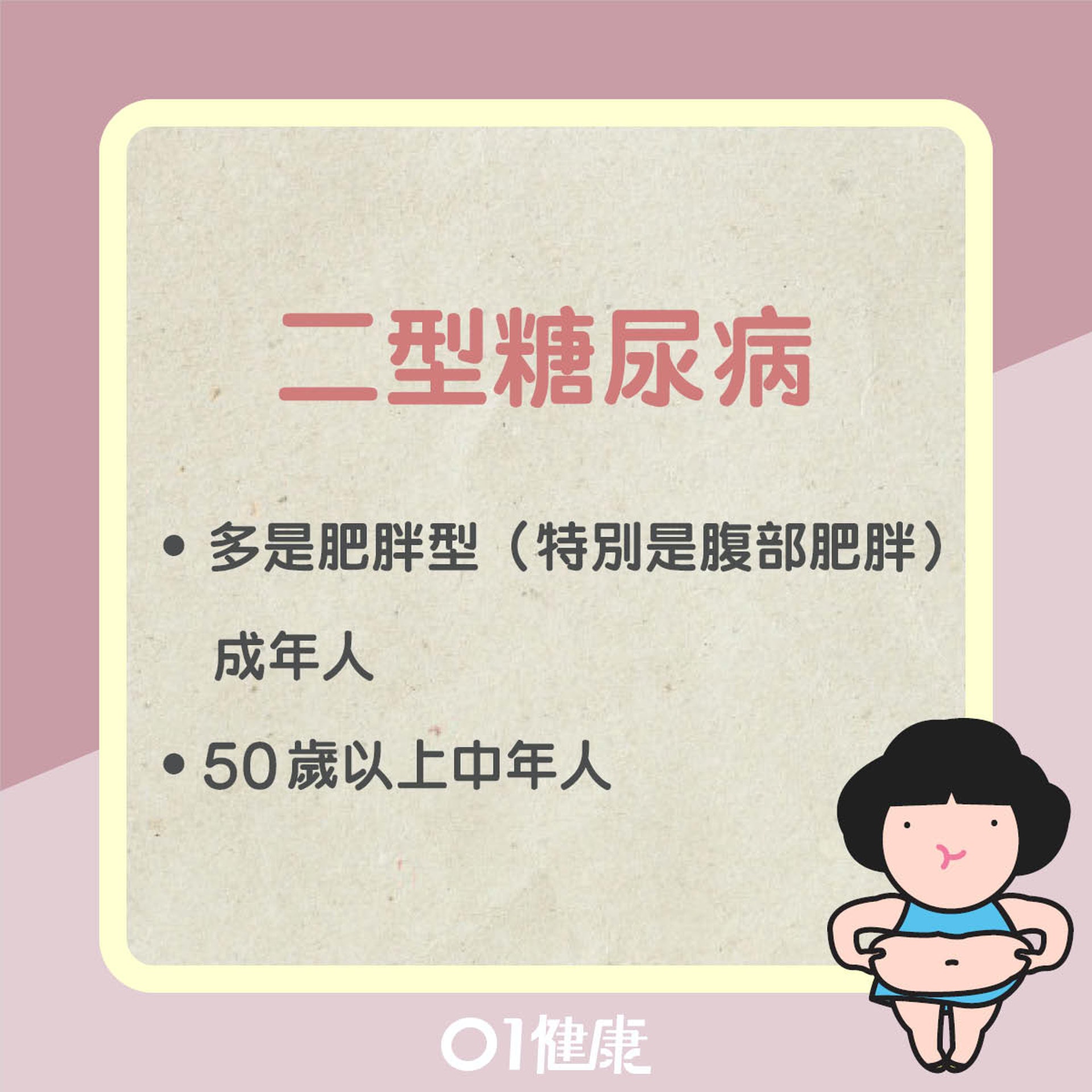 哪種體質易患糖尿病?(01製圖) 哪種體質易患糖尿病?(01製圖)