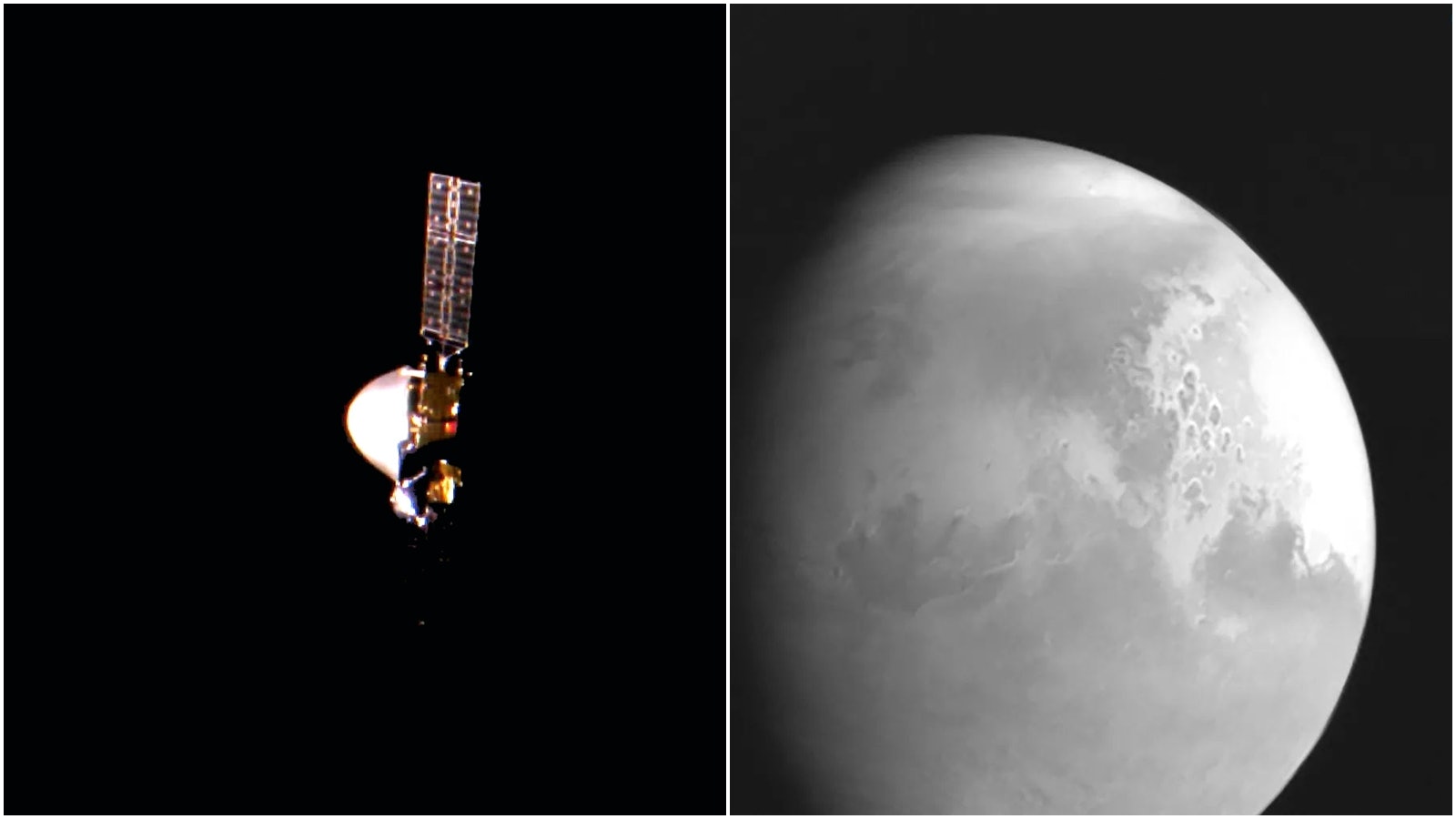 「天問一號」傳回首幅火星圖像 在距離火星約220萬公里處拍攝 「天問一號」傳回首幅火星圖像 在距離火星約220萬公里處拍攝