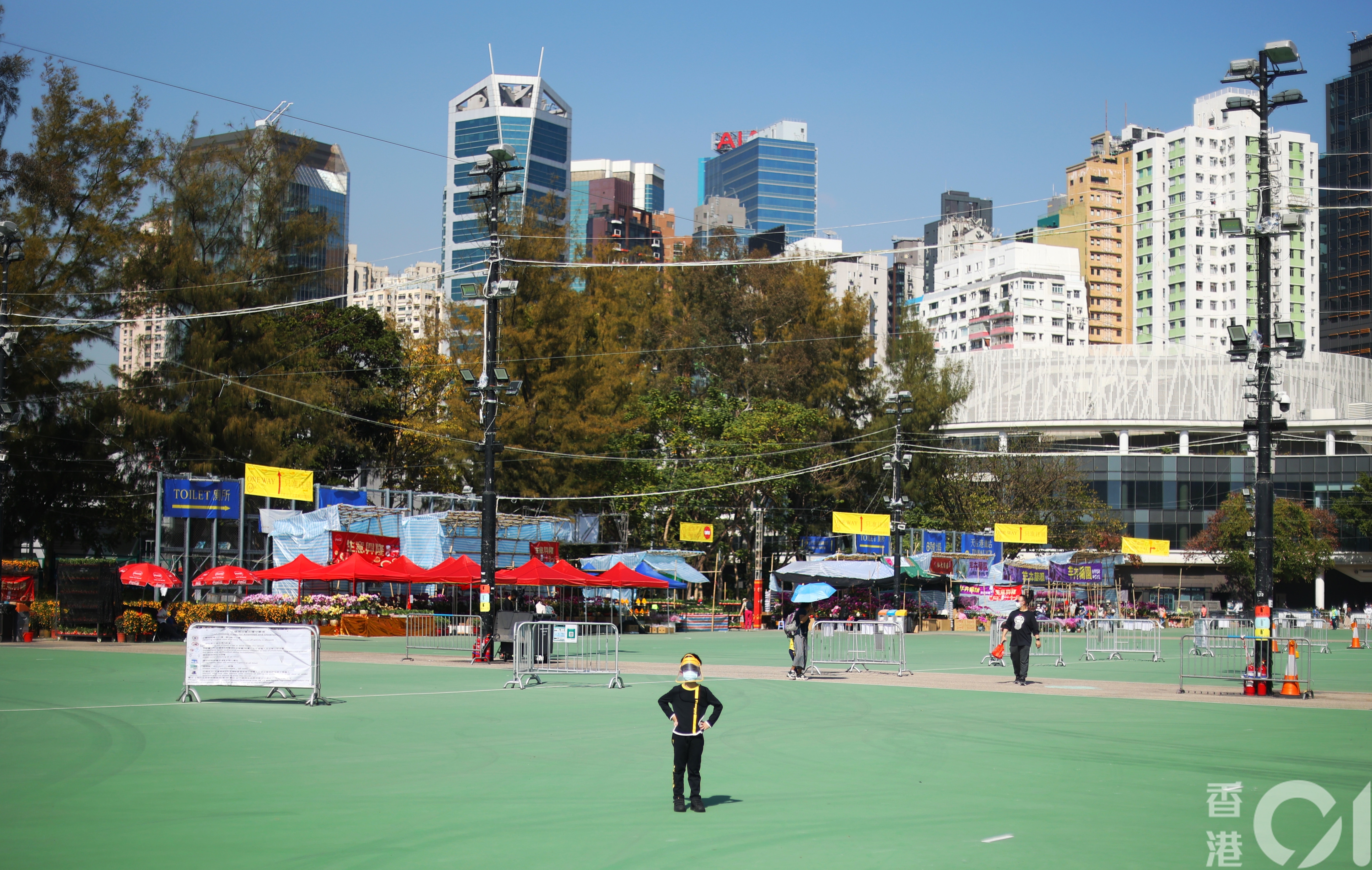 全港各區15個年宵花市農曆年廿五開鑼。（余俊亮攝）