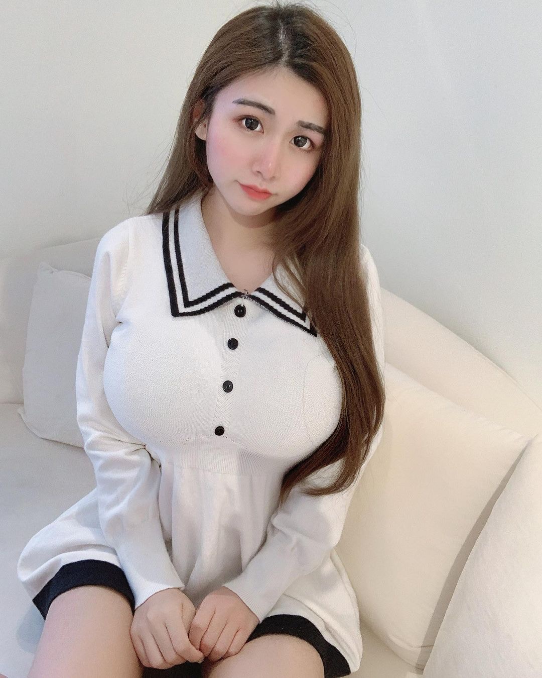 念念身高雖然只有1.5米，但身材非常突出，受到關民注注。（IG「m19941414」圖片）