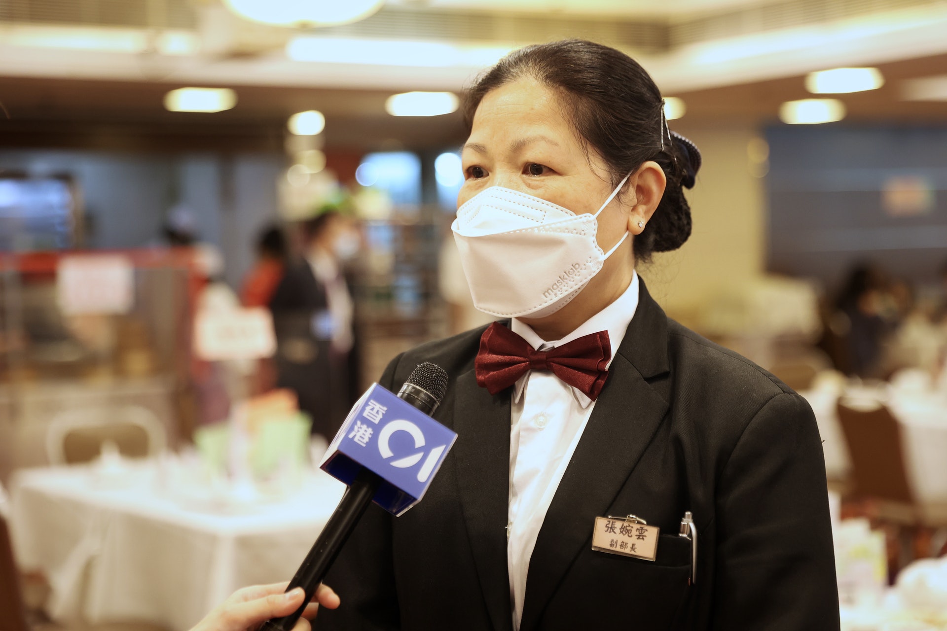 倫敦大酒樓張副部長表示,員工的利市收入亦因客量下降而受影響。(歐嘉樂攝) 倫敦大酒樓張副部長表示,員工的利市收入亦因客量下降而受影響。(歐嘉樂攝)