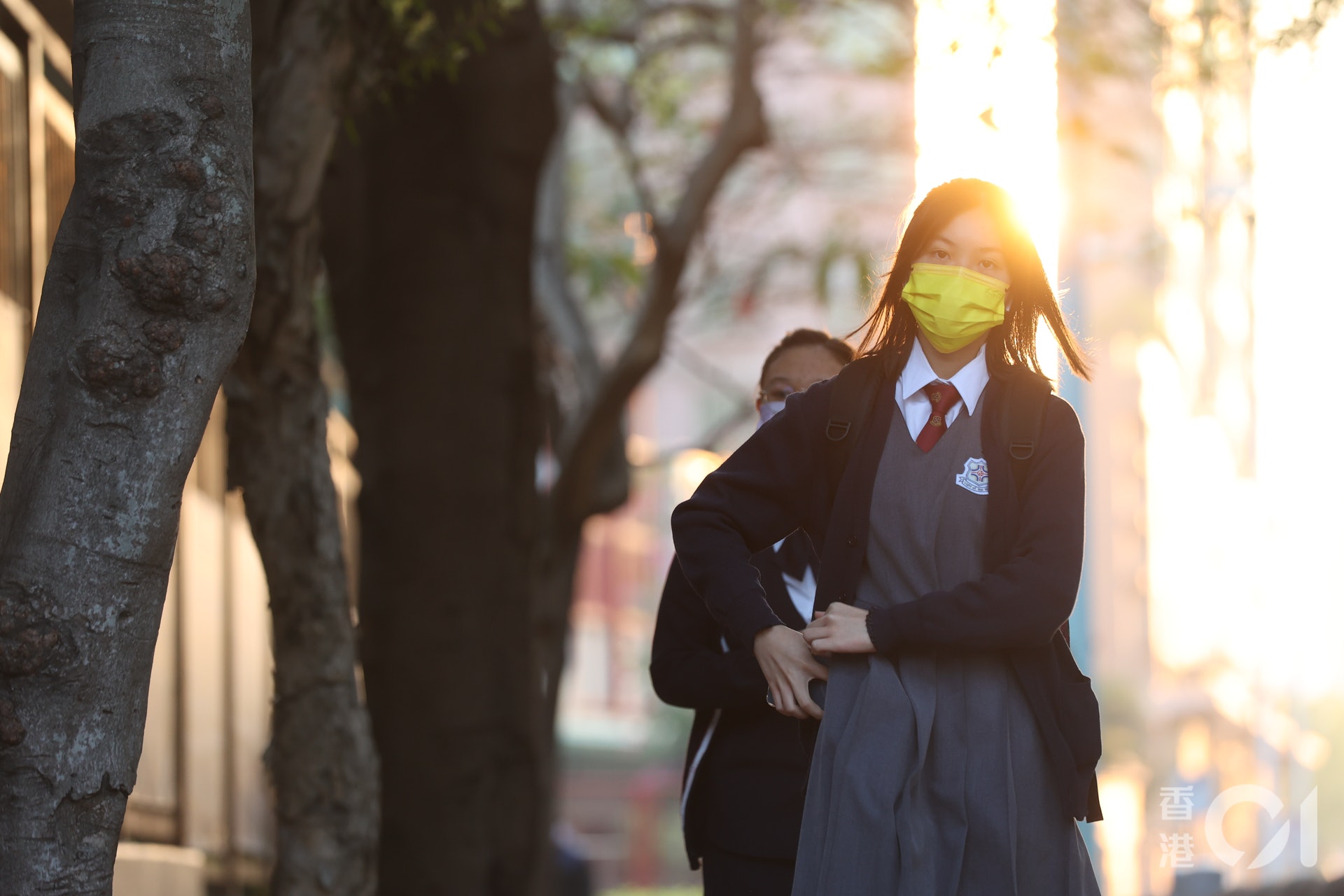 天水圍路德會西門英才學校全校教職員定期做檢測,故而今日(22日)全校恢復半天面授堂。(鄭子峰攝) 天水圍路德會西門英才學校全校教職員定期做檢測,故而今日(22日)全校恢復半天面授堂。(鄭子峰攝)