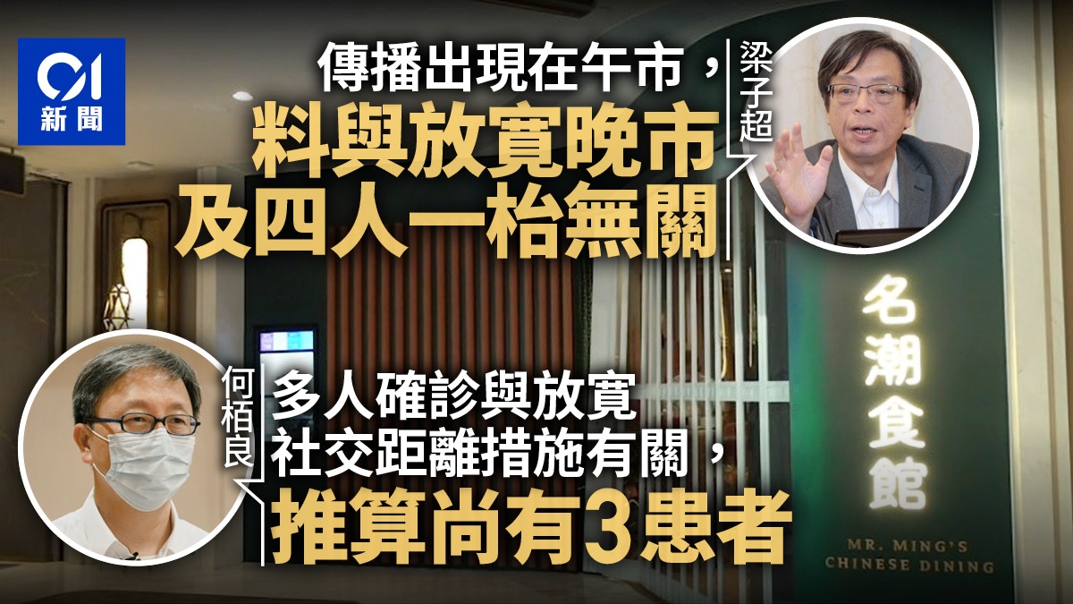 名潮群組｜梁子超指傳播在午市與晚市無關　何栢良推算尚有3患者