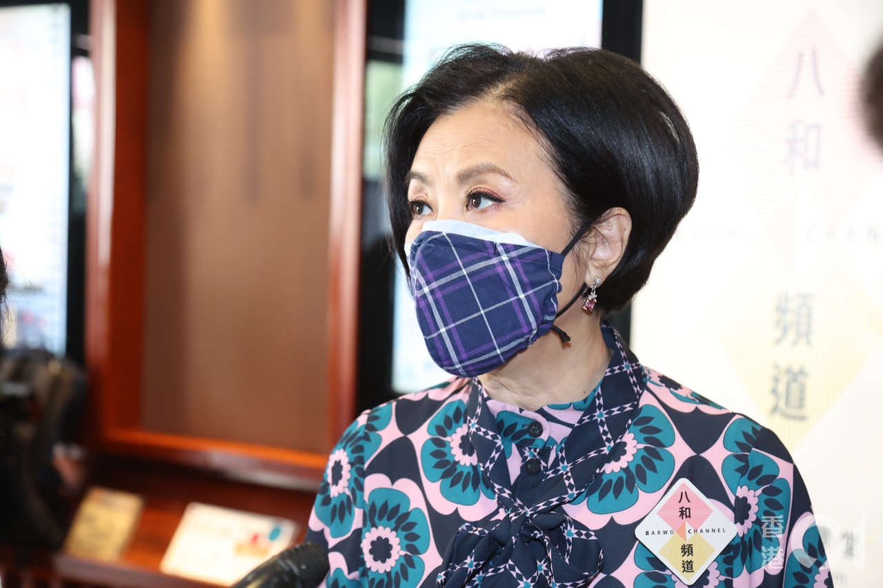 阿姐透露家英哥在內地拍粵劇電影。(梁碧玲攝) 阿姐透露家英哥在內地拍粵劇電影。(梁碧玲攝)