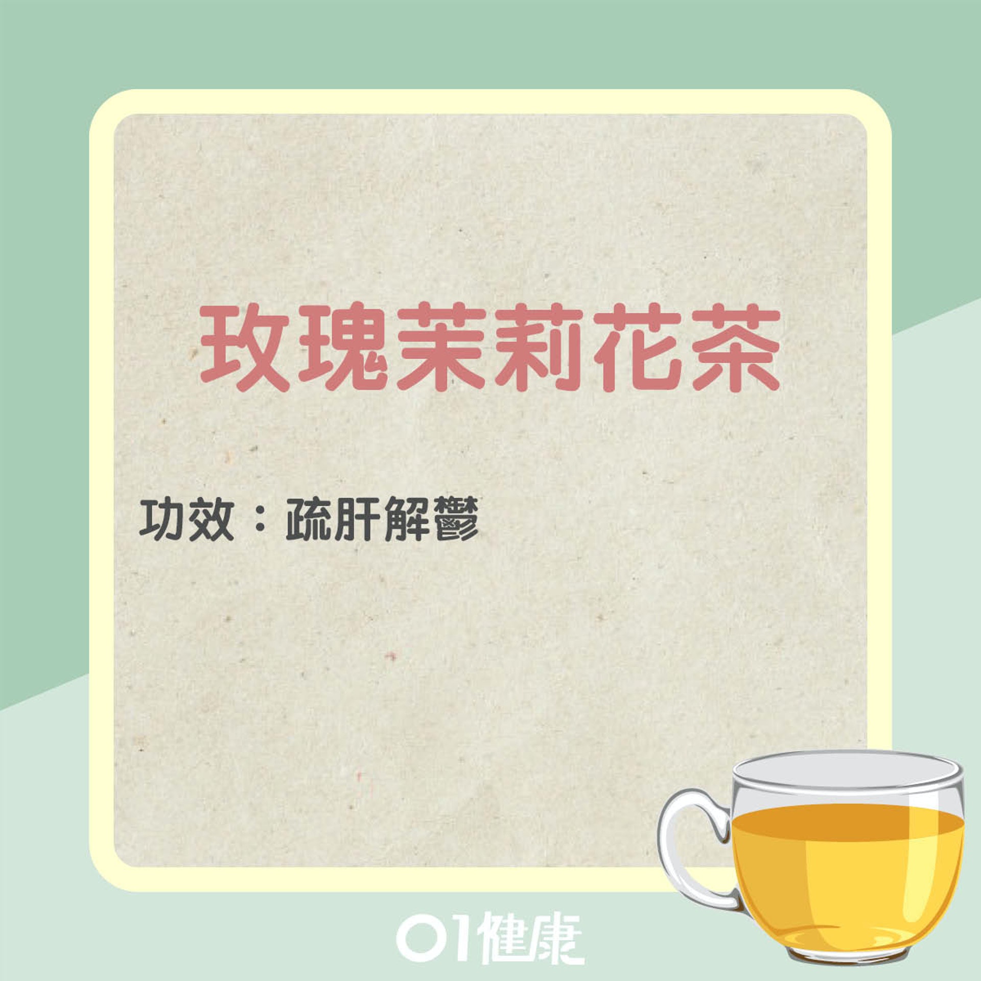 茉莉花茶簡易茶療(01製圖) 茉莉花茶簡易茶療(01製圖)