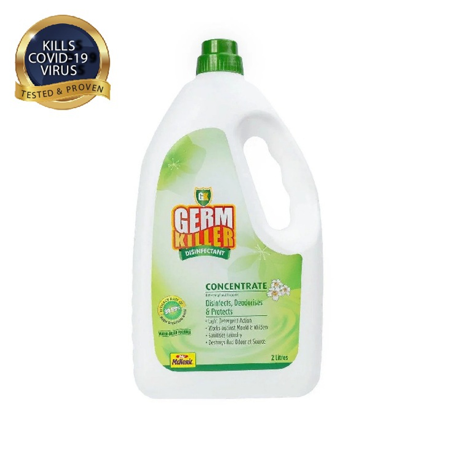 GK淨可立® 殺菌清潔濃縮液™的多功能配方能夠清潔及消毒所有表面，有效清除污垢及保持表面清潔衛生。