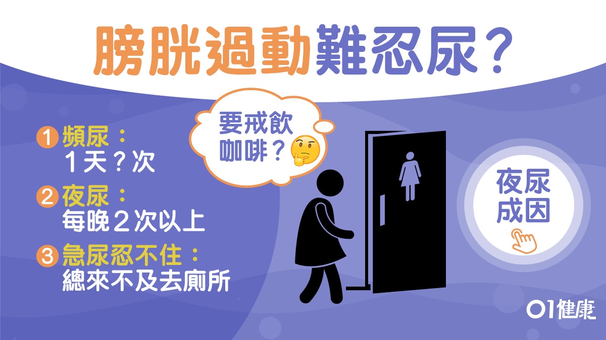 尿頻 每晚2次夜尿或膀胱過度活躍症8條問題自我檢測要戒橙汁 香港01 健康