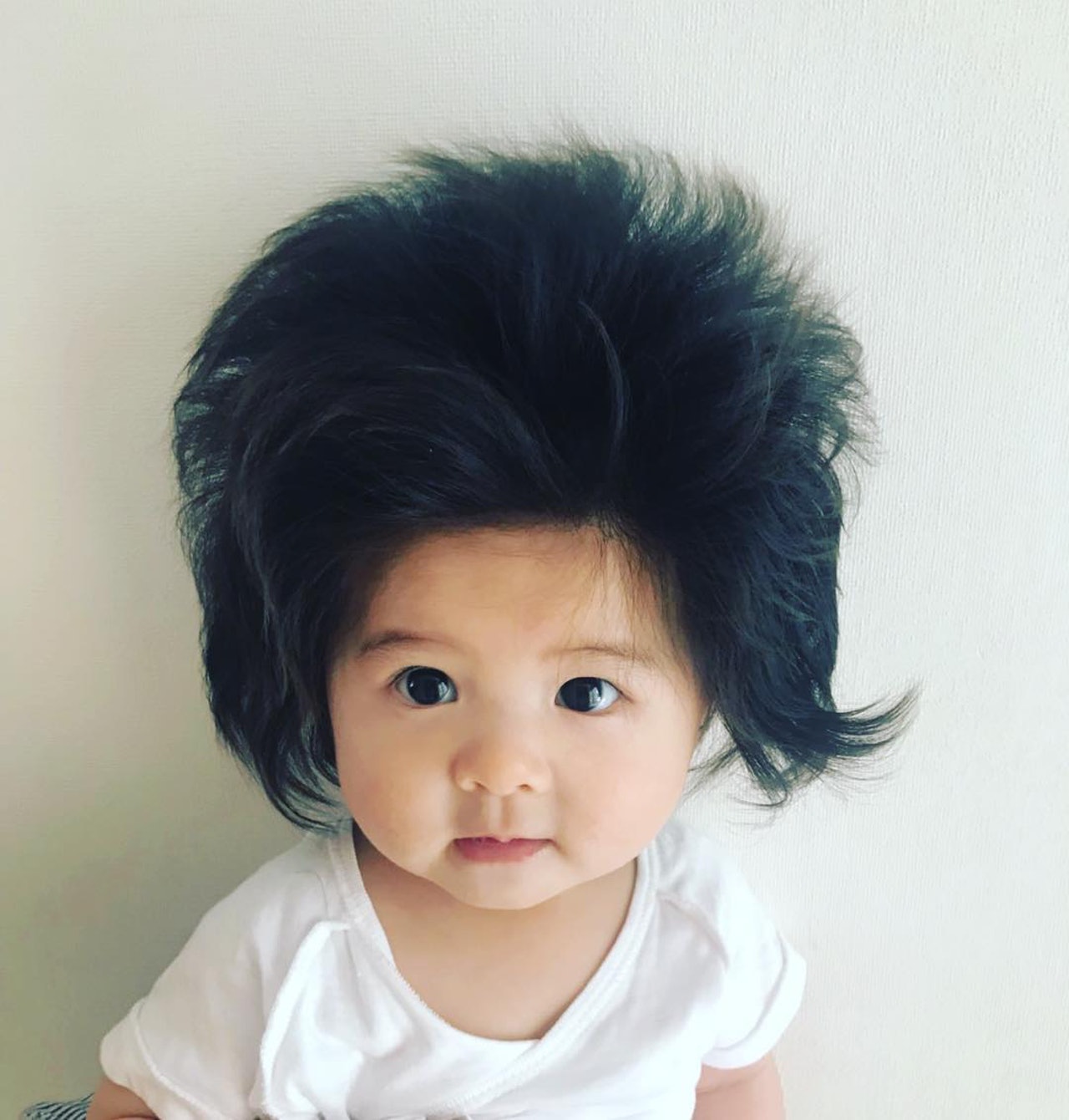 Chanco自小已髮量驚人。(Instagram / @babychanco) Chanco自小已髮量驚人。(Instagram / @babychanco)