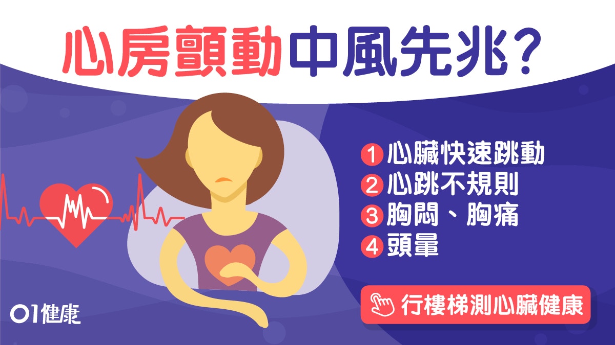 心房顫動｜胸悶呼吸難6大症狀易中風　高血壓非主因最大關鍵是...