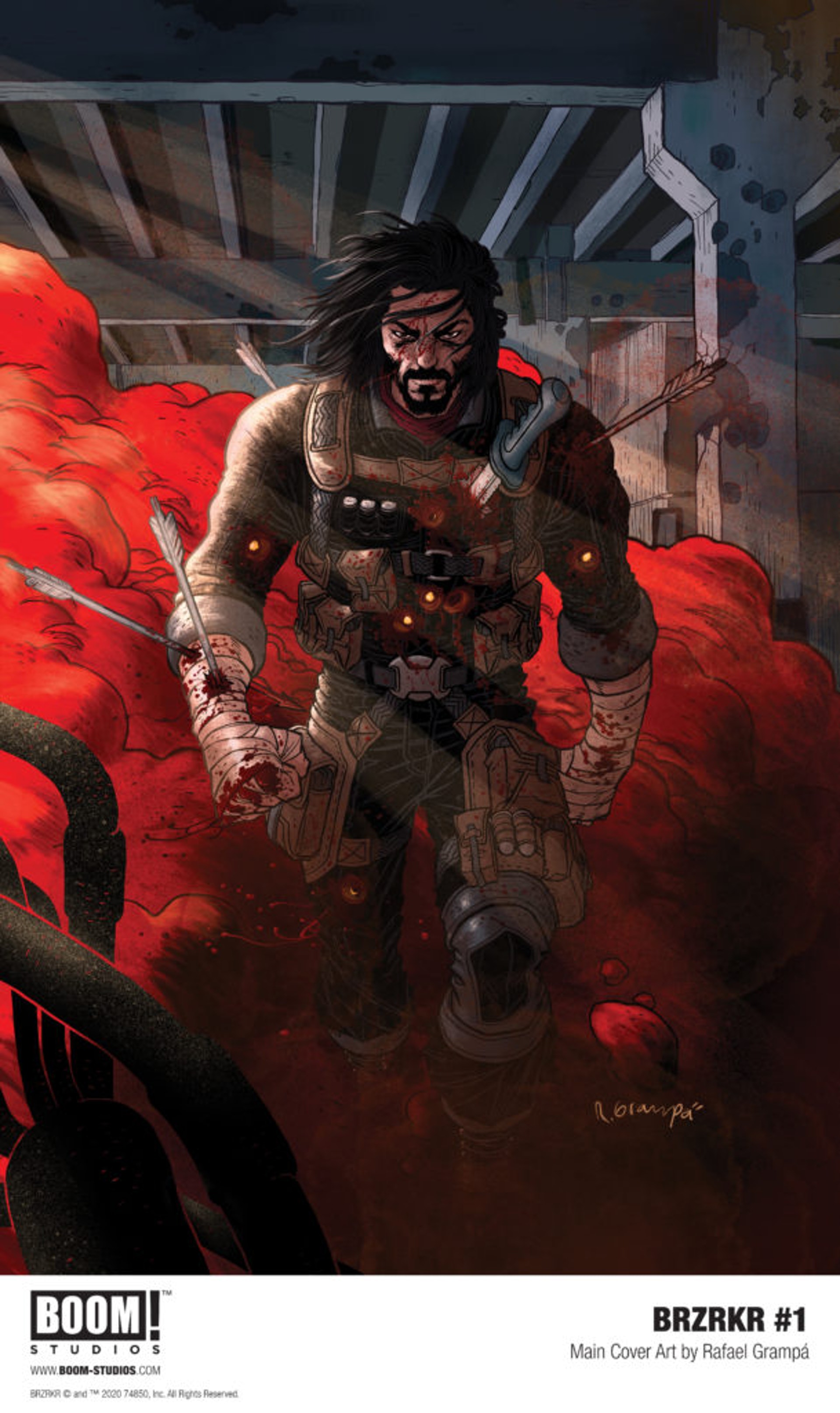 奇洛李維斯殺入漫畫界,推出首部漫畫作品《BRZRKR》。(Boom! Studios圖片) 奇洛李維斯殺入漫畫界,推出首部漫畫作品《BRZRKR》。(Boom! Studios圖片)