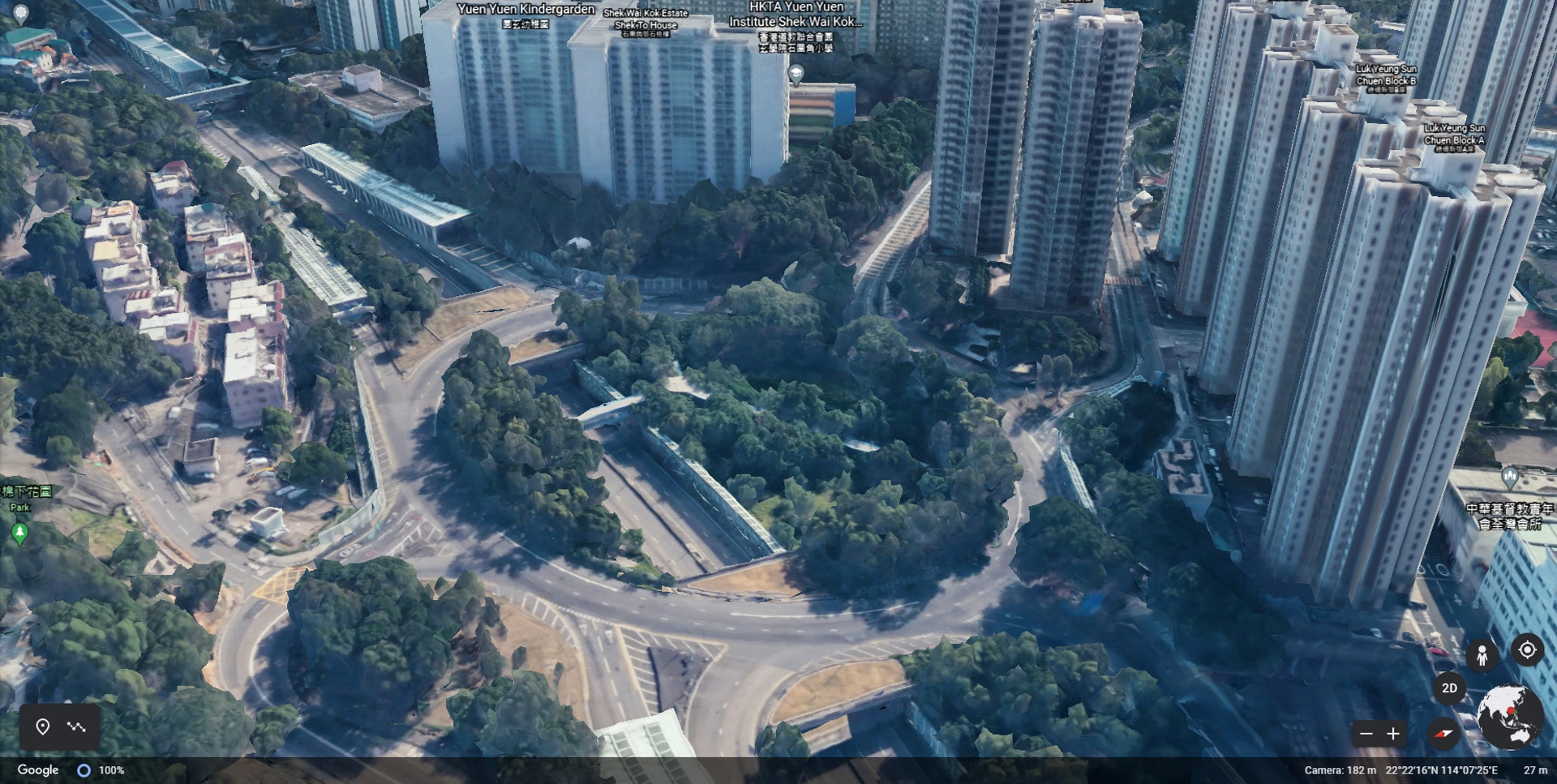 荃錦交匯處(Google) 荃錦交匯處(Google)