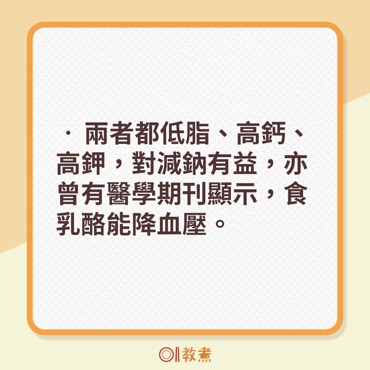 美國營養師推薦的降血壓食物。（《香港01》製圖）