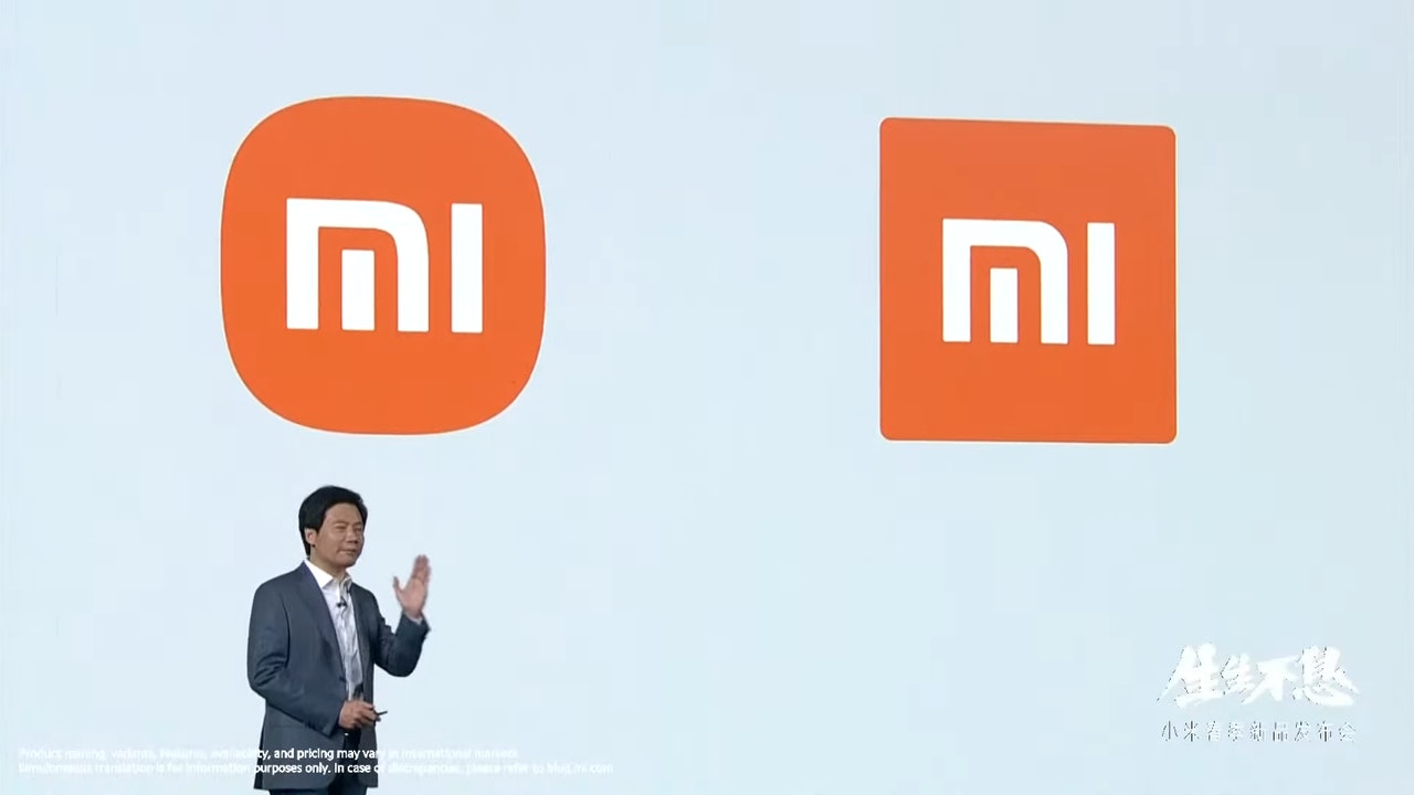 新Logo (左)、舊Logo(右)(小米發布會) 新Logo (左)、舊Logo(右)(小米發布會)