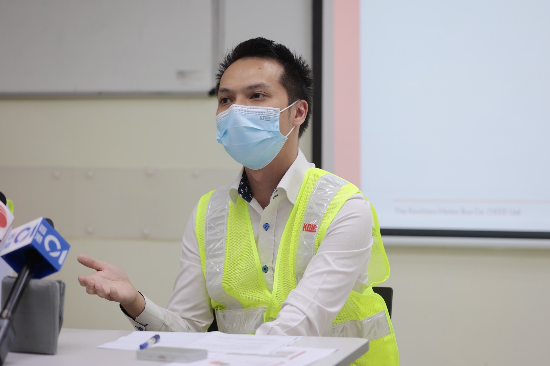 九巴車務策劃部主管梁領彥。(歐嘉樂攝) 九巴車務策劃部主管梁領彥。(歐嘉樂攝)