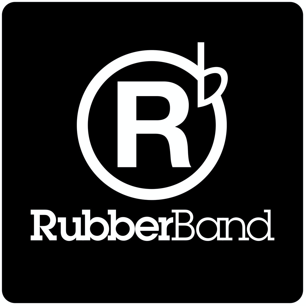 Rubber band logo new arrivals