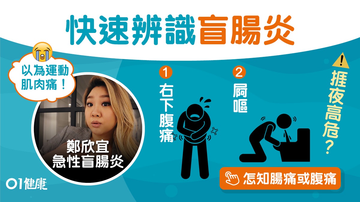 盲腸炎|鄭欣宜急性盲腸炎入院!嘔吐腹瀉5症狀南瓜薏仁防盲腸炎? 盲腸炎|鄭欣宜急性盲腸炎入院!嘔吐腹瀉5症狀南瓜薏仁防盲腸炎?