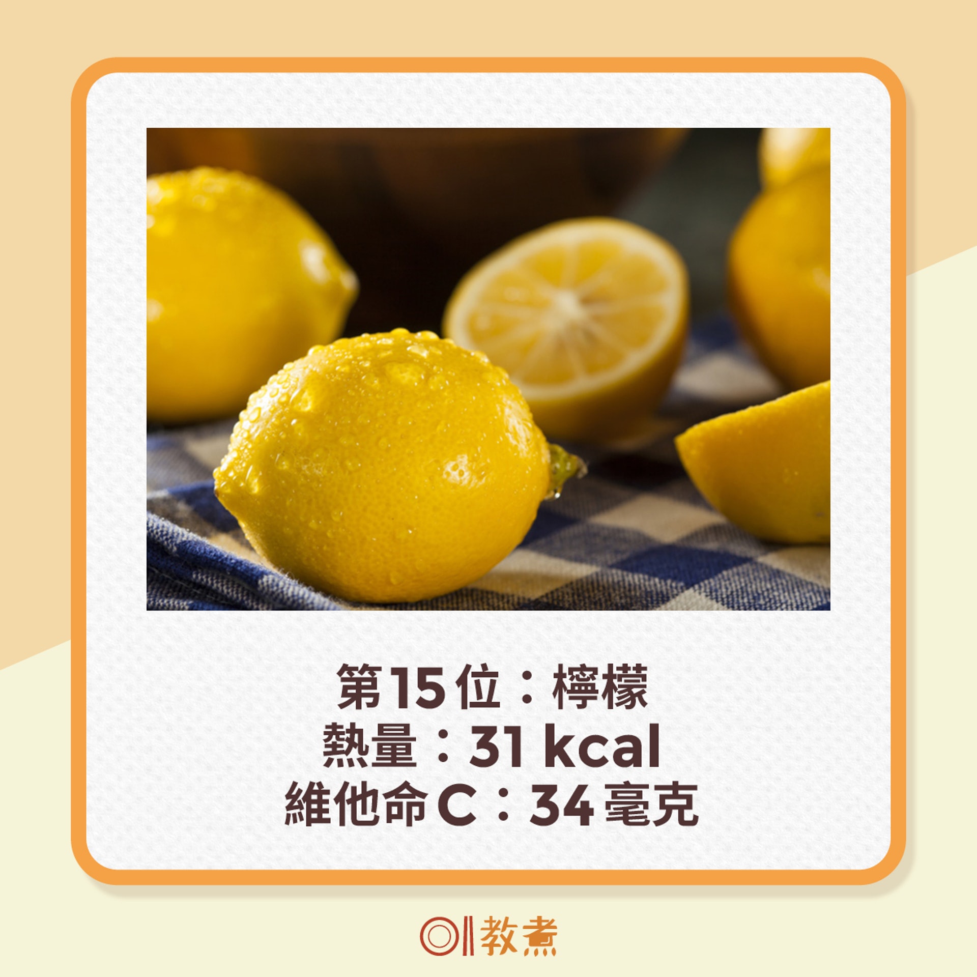 15種水果的維他命C含量排行。(shutterstock;《香港01》製圖) 15種水果的維他命C含量排行。(shutterstock;《香港01》製圖)