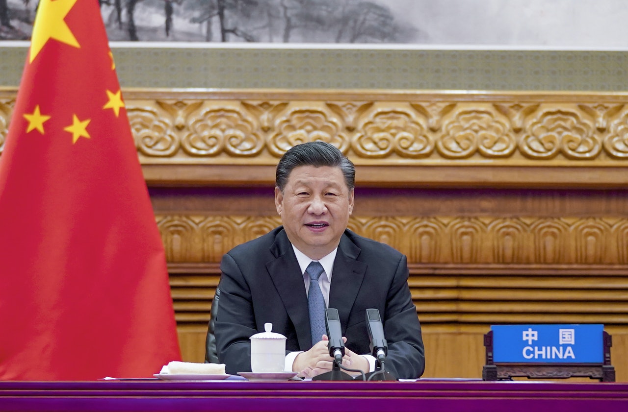 4月16日下午,中國國家主席習近平在北京同法國總統馬克龍、德國總理默克爾舉行中法德領導人視頻峰會。(新華社) 4月16日下午,中國國家主席習近平在北京同法國總統馬克龍、德國總理默克爾舉行中法德領導人視頻峰會。(新華社)