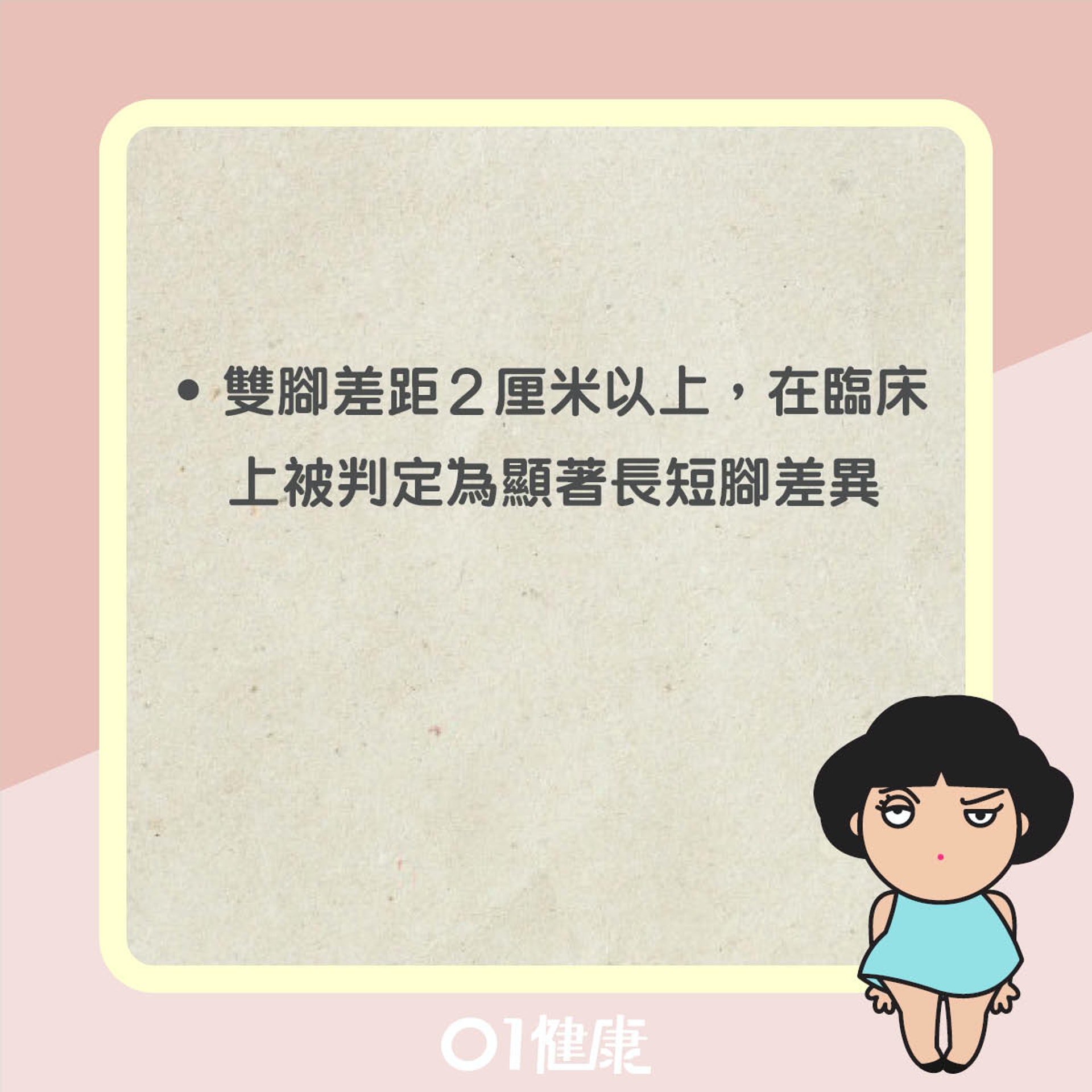 長短腳知多啲(01製圖) 長短腳知多啲(01製圖)