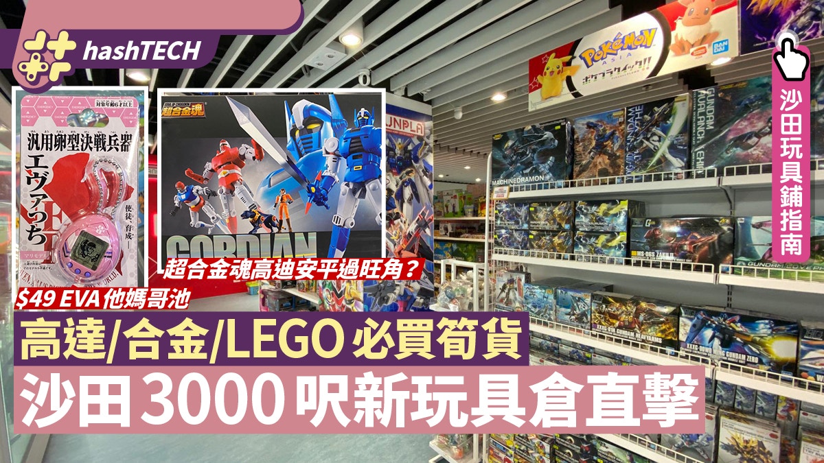 沙田三千呎玩具倉直擊！高達/合金/LEGO抵買推介$49買EVA他媽哥池