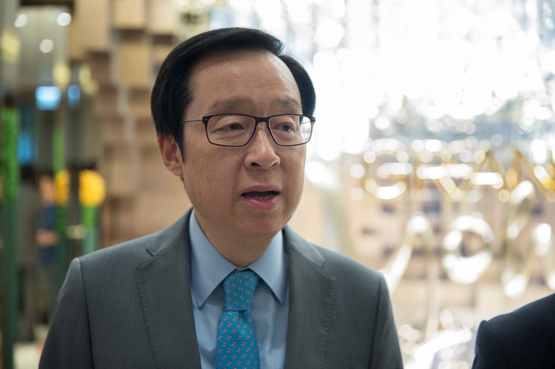 新地雷霆表示,古洞項目計劃興建中小型單位,預算總投資額約180億元。(梁鵬威攝) 新地雷霆表示,古洞項目計劃興建中小型單位,預算總投資額約180億元。(梁鵬威攝)