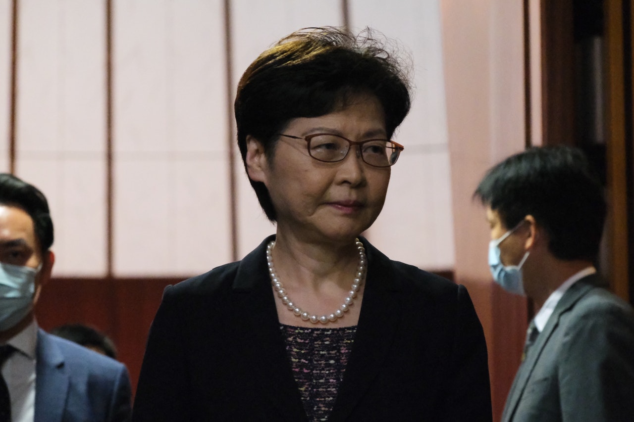 林鄭月娥。(盧翊銘攝) 林鄭月娥。(盧翊銘攝)