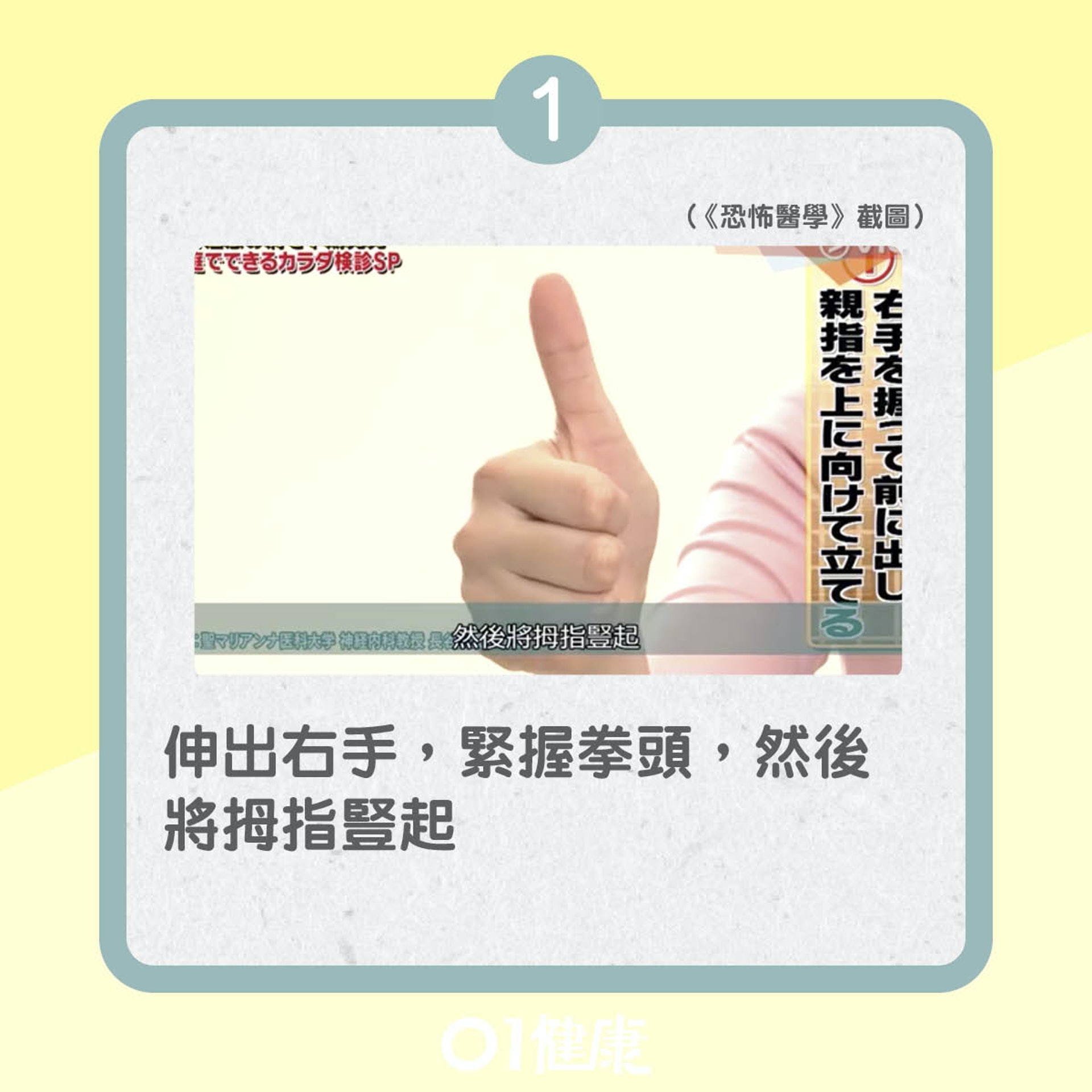 自我檢測中風徵兆(01製圖) 自我檢測中風徵兆(01製圖)