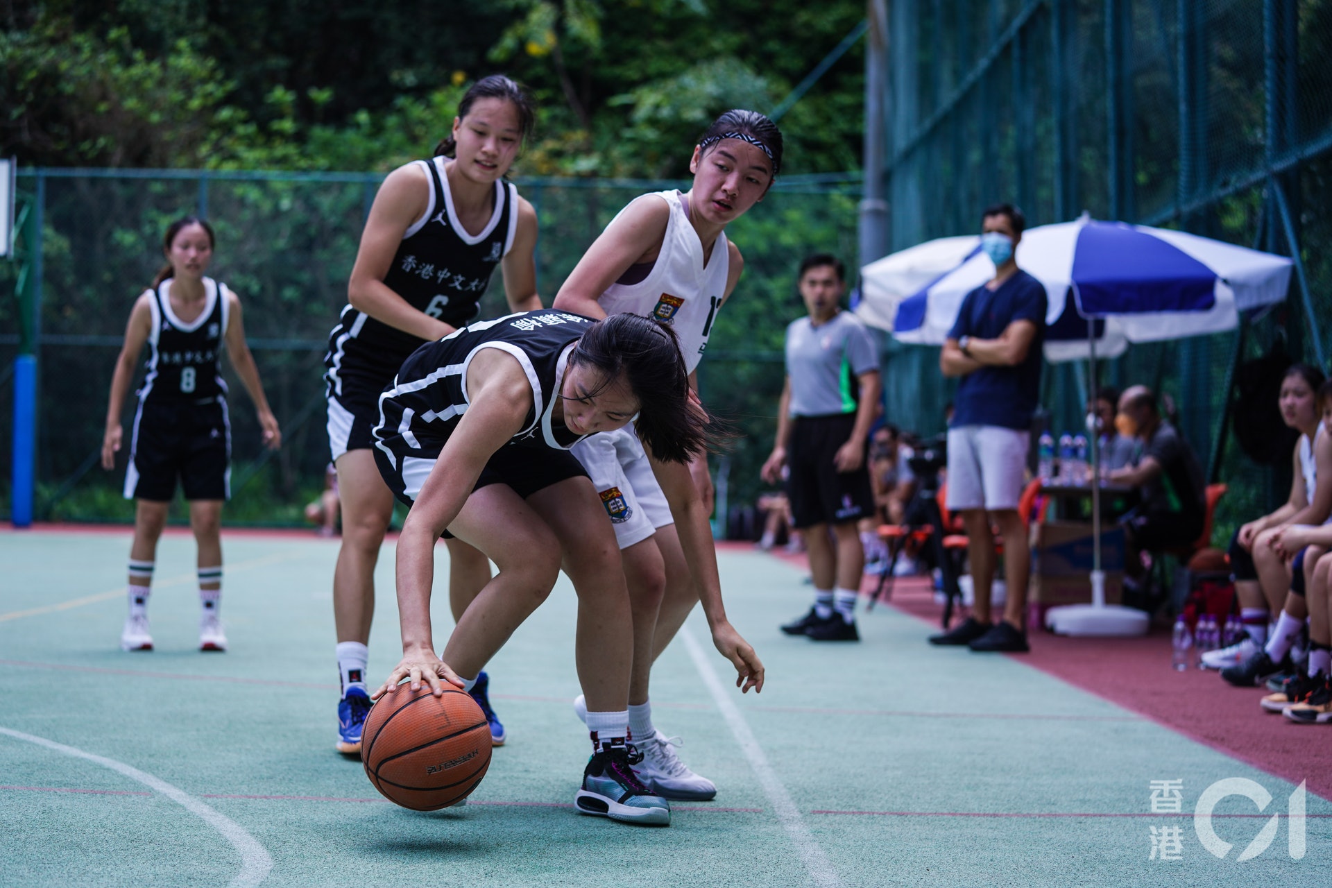 中大擊敗港大,奪得大專女子組季軍。(張倩儀攝) 中大擊敗港大,奪得大專女子組季軍。(張倩儀攝)