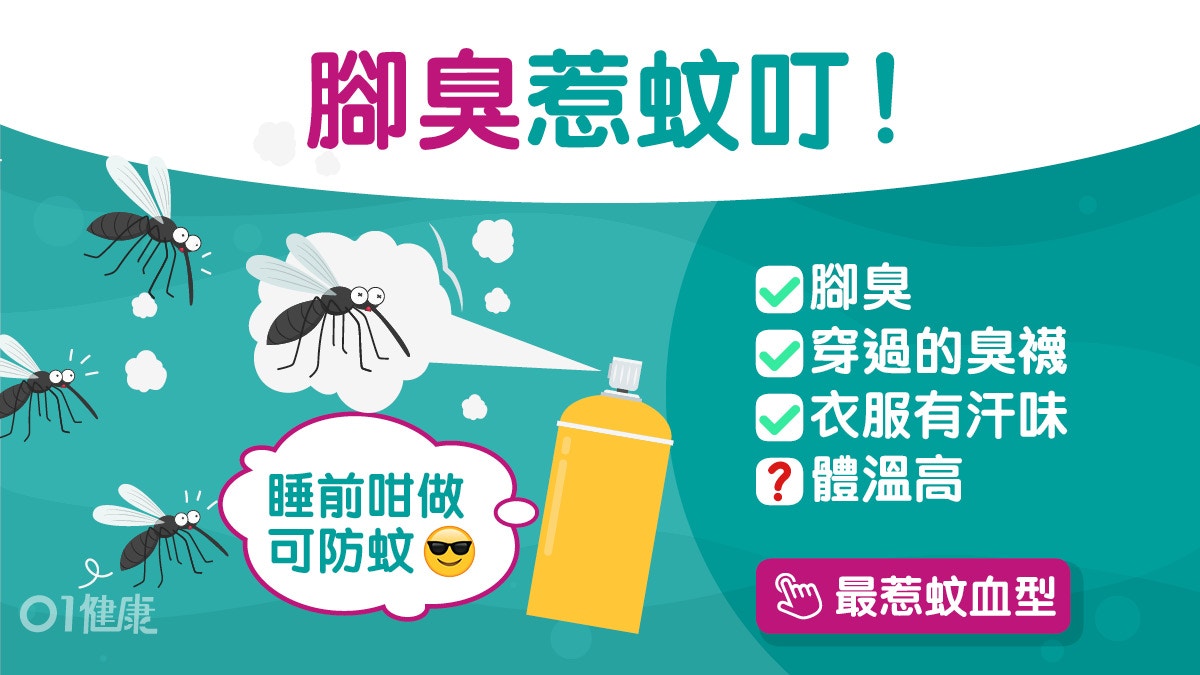 驅蚊｜睡覺常被蚊叮因房有臭襪？蚊子3大最愛防蚊2招睡前咁做...