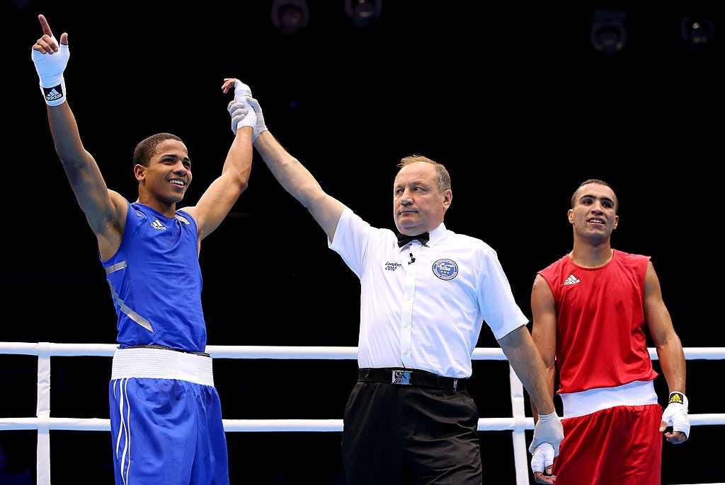 曾参加2012年伦敦奥运的波多黎各拳击手Felix Verdejo Sanchez（左）。 (Getty)