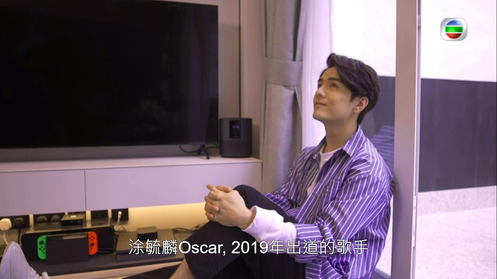 Oscar靚仔有型,近來上《安樂蝸》做嘉賓。(影片截圖) Oscar靚仔有型,近來上《安樂蝸》做嘉賓。(影片截圖)