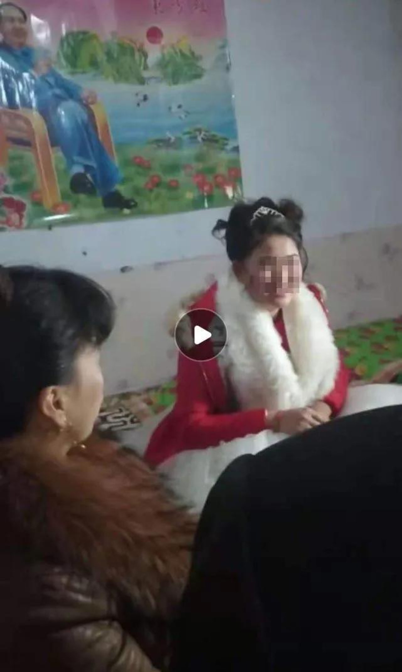 方洋洋結婚時拍攝的短片截圖。（影片截圖）