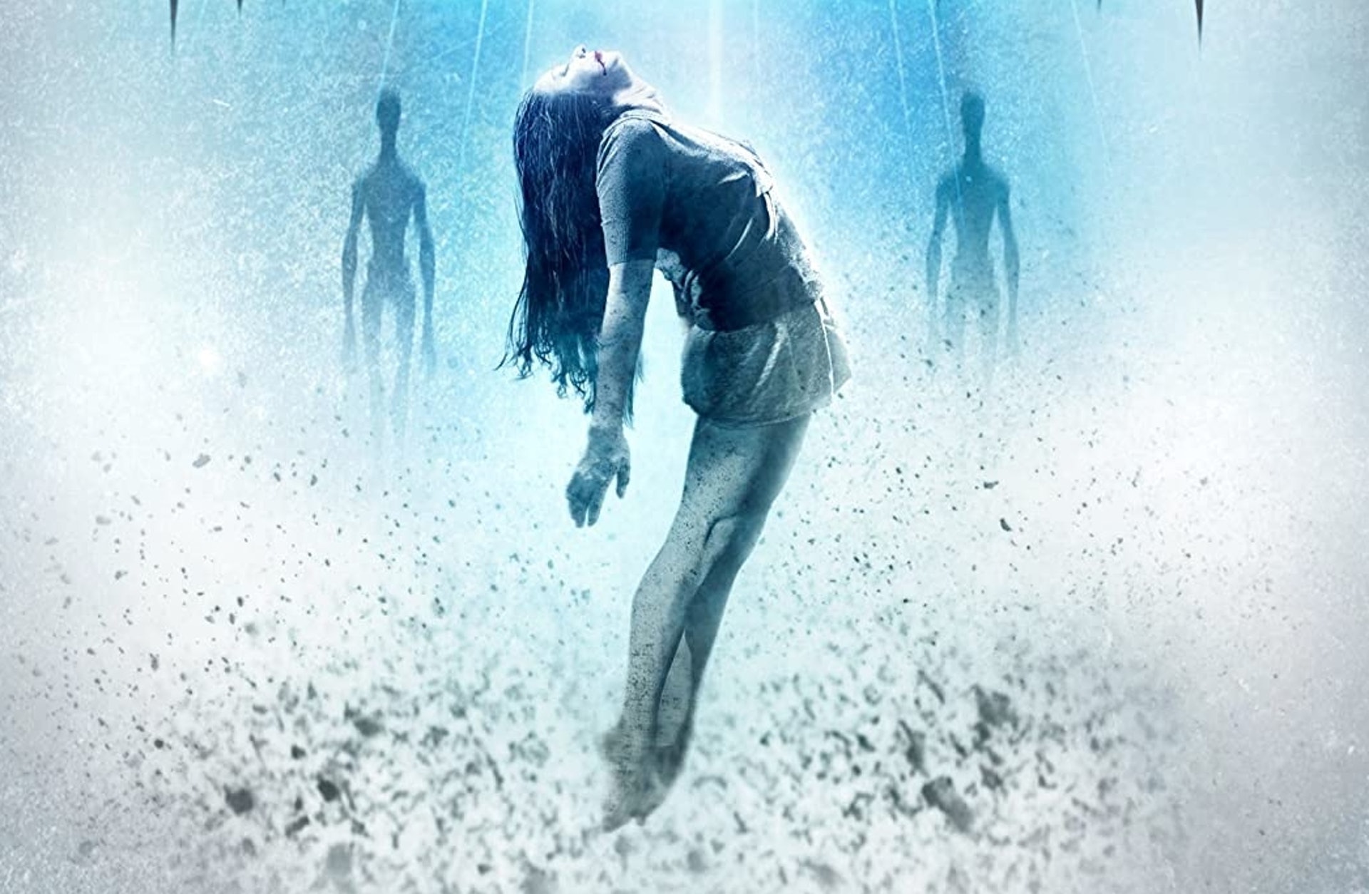 電影中常出現外星人以「把人吸至半空中」的方法擄拐人類。(《Alien Abduction》劇照) 電影中常出現外星人以「把人吸至半空中」的方法擄拐人類。(《Alien Abduction》劇照)