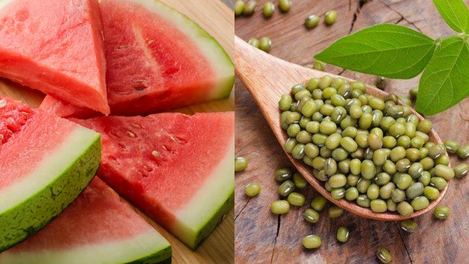 西瓜和綠豆有助消暑，但兩者性味較寒，不宜空腹進食，以免傷及脾胃，有損陽氣。（圖片：iStock）